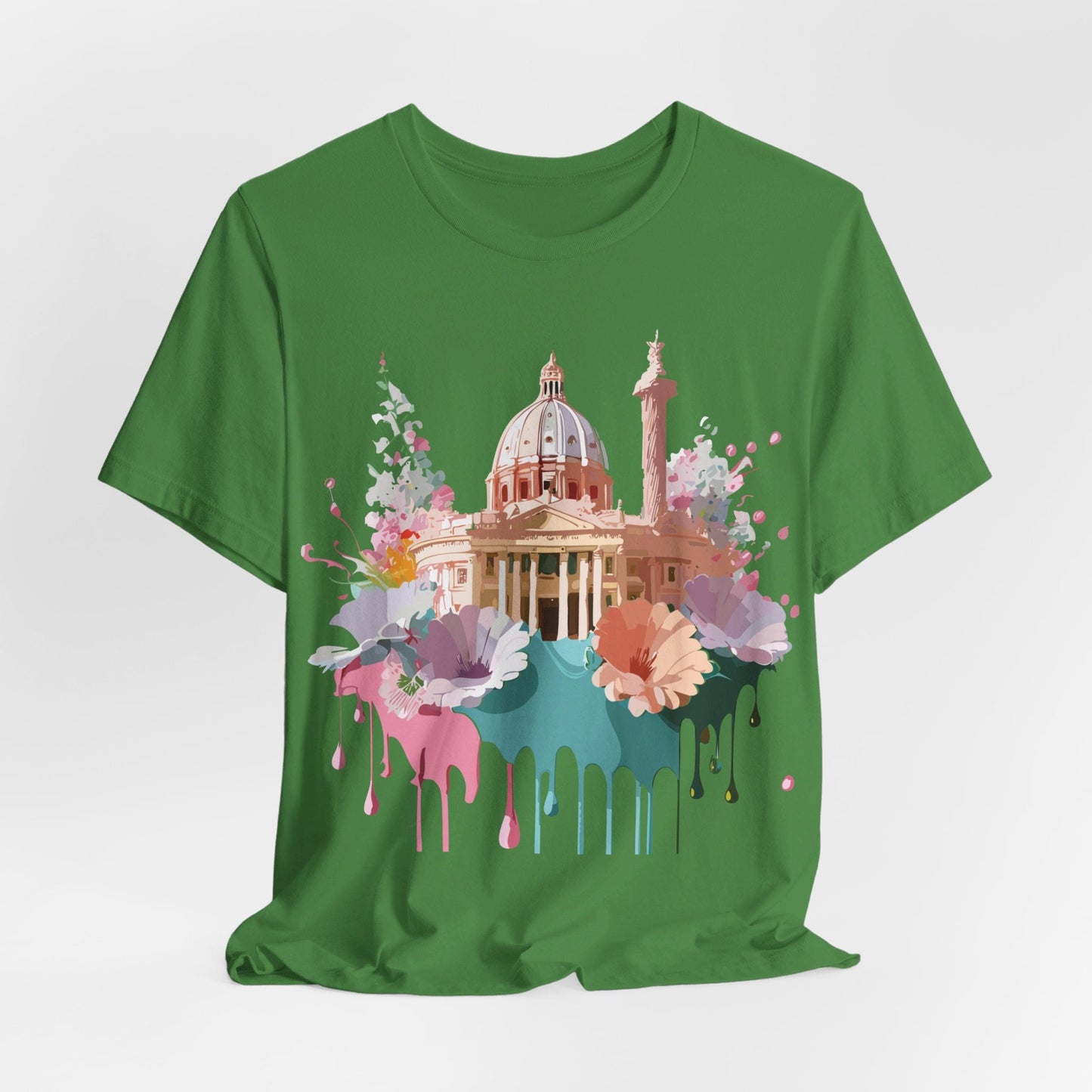 Tourist Shirt Rome Graphic Tee Unisex Jersey Short Sleeve Art Design By Adelpha Artwork