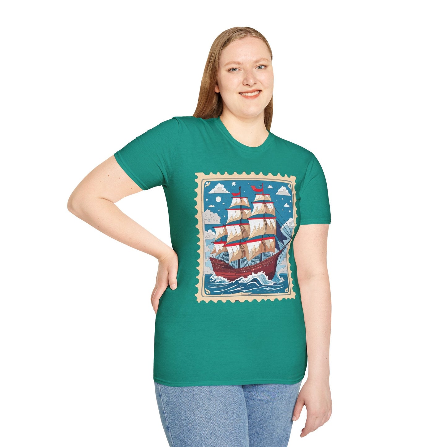 Unisex Softstyle Gildan 64000 Short Sleeve T Shirt Vessel Ship Frigate Tee For Everyday Comfort