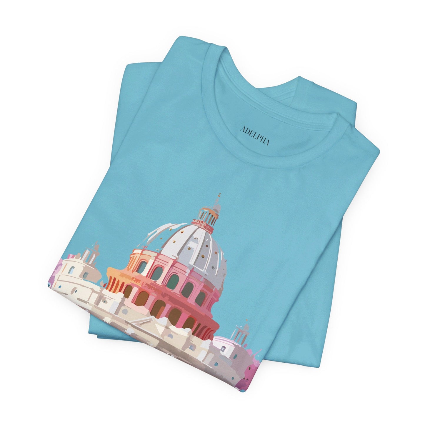 Adelpha Rome Tourist Shirt Unisex Graphic Tee With Vintage Art Design Comfortable Fit