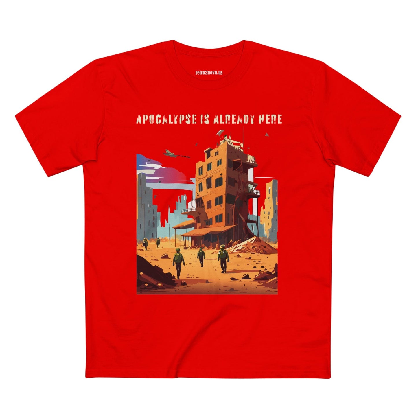 Cataclysm Doomsday Shirt Unisex Premium Cotton Tee With Original Art By Retro2Nova