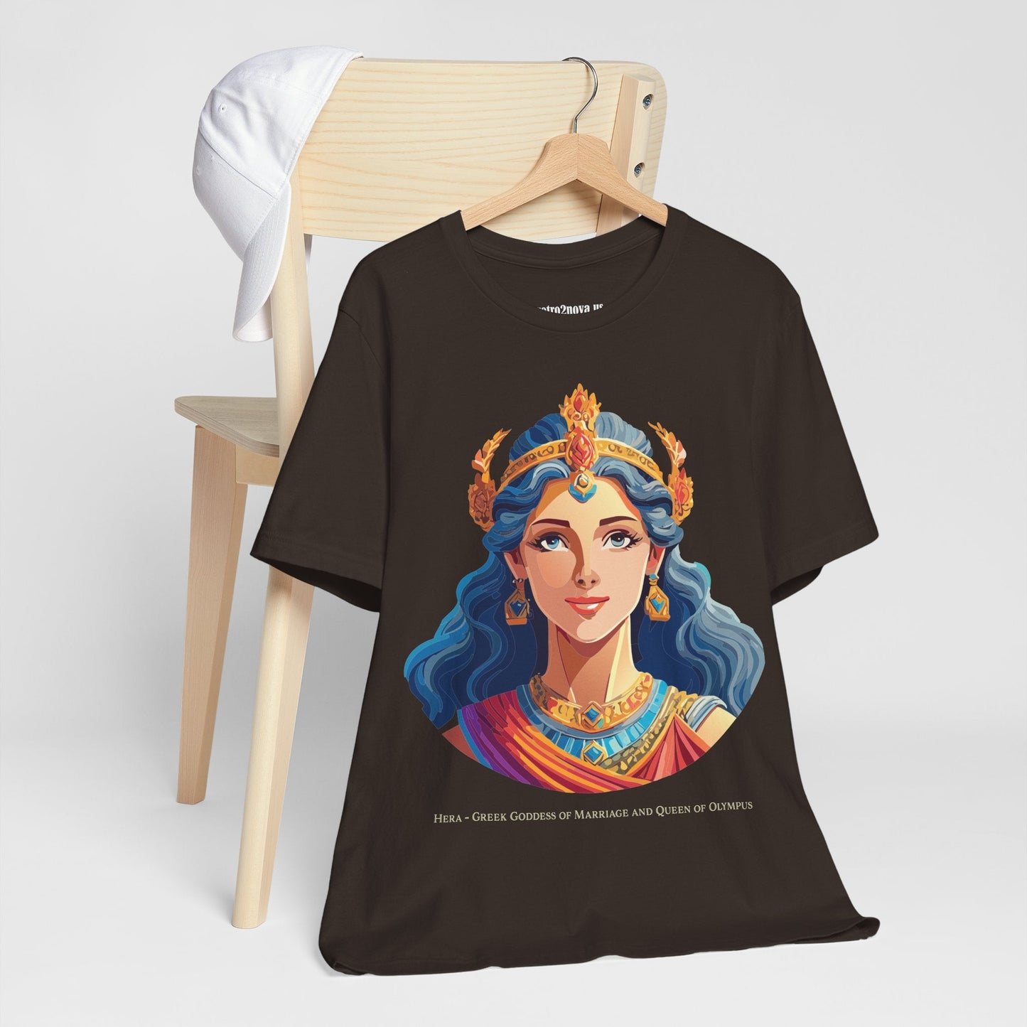 Hera Goddess Shirt Unisex Graphic Cotton Tee Featuring Original Retro2Nova Artwork