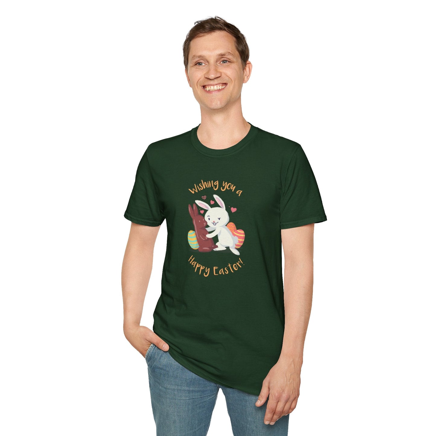 Easter Bunny T Shirt With Easter Signature And Prints Unisex Tee Design For All Occasions