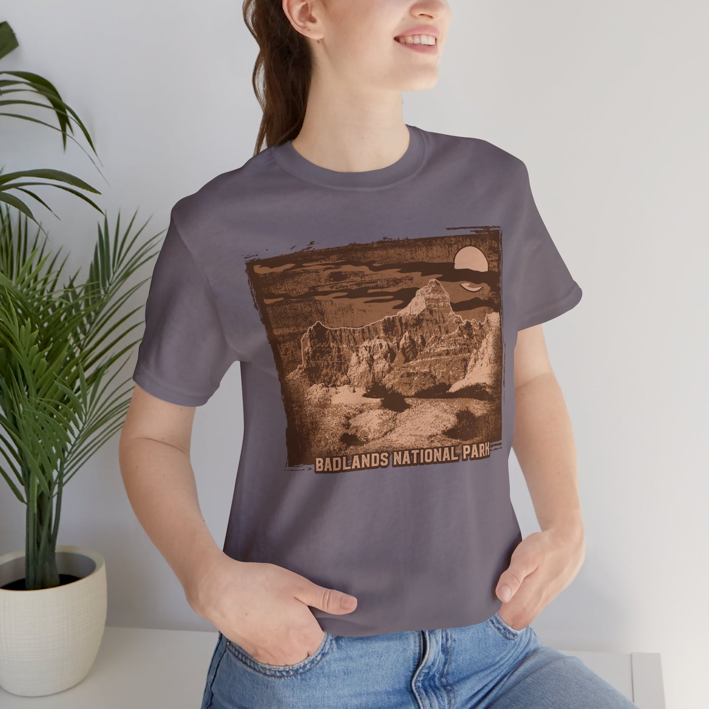 Badlands Retro Poster Graphic Design Tee, Badlands Shirt, Vintage Tees, Art Design T-Shirt, Graphic Tee, Retro Art Shirts