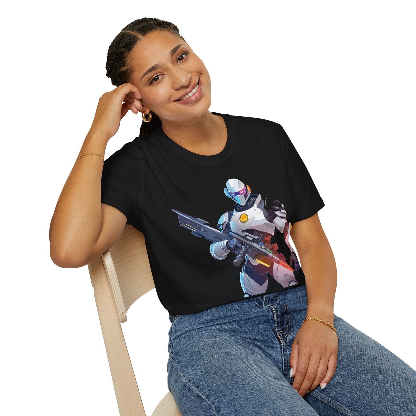Unisex Robocop T Shirt Graphic With Classic Robocop Design Softstyle 100 Cotton Tee