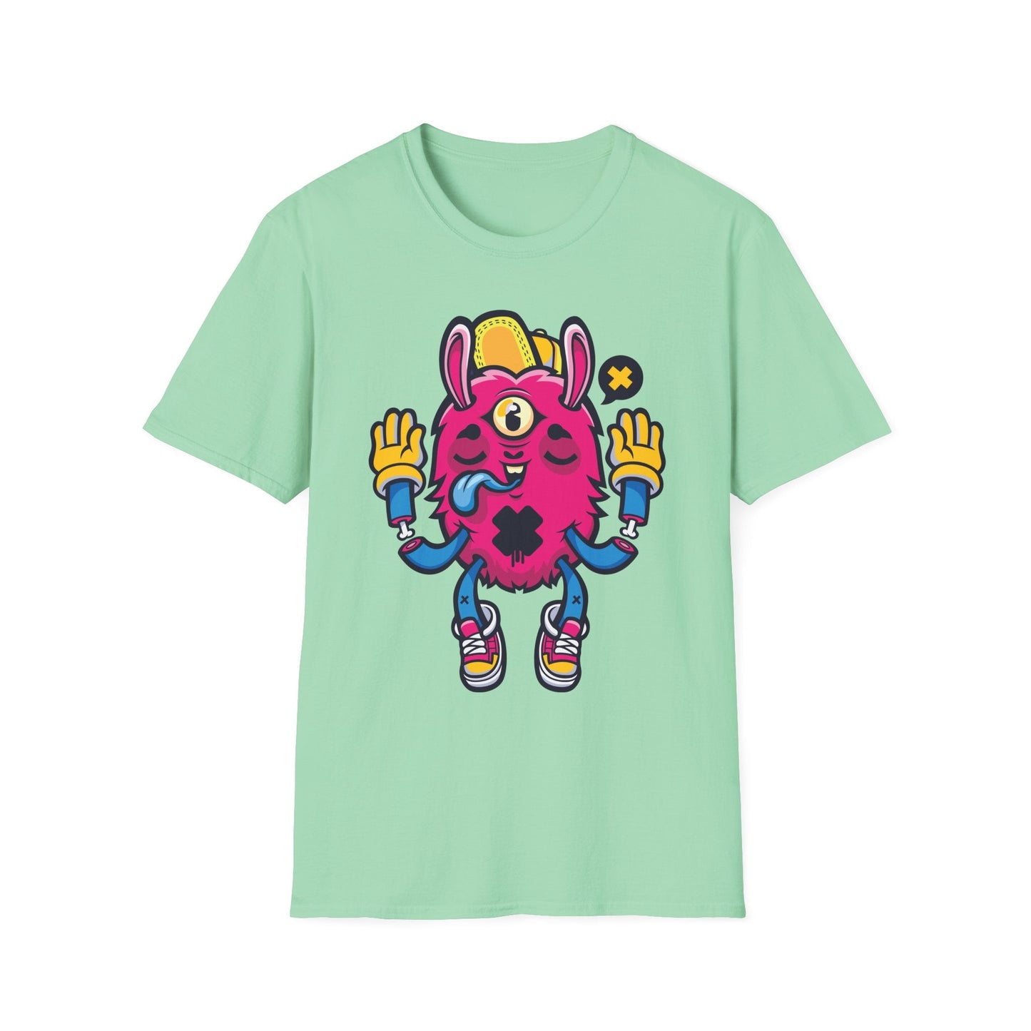 Cartoon T Shirt Animation T Shirt Funny Tee Unisex Softstyle 64000 Gildan Cotton Tee