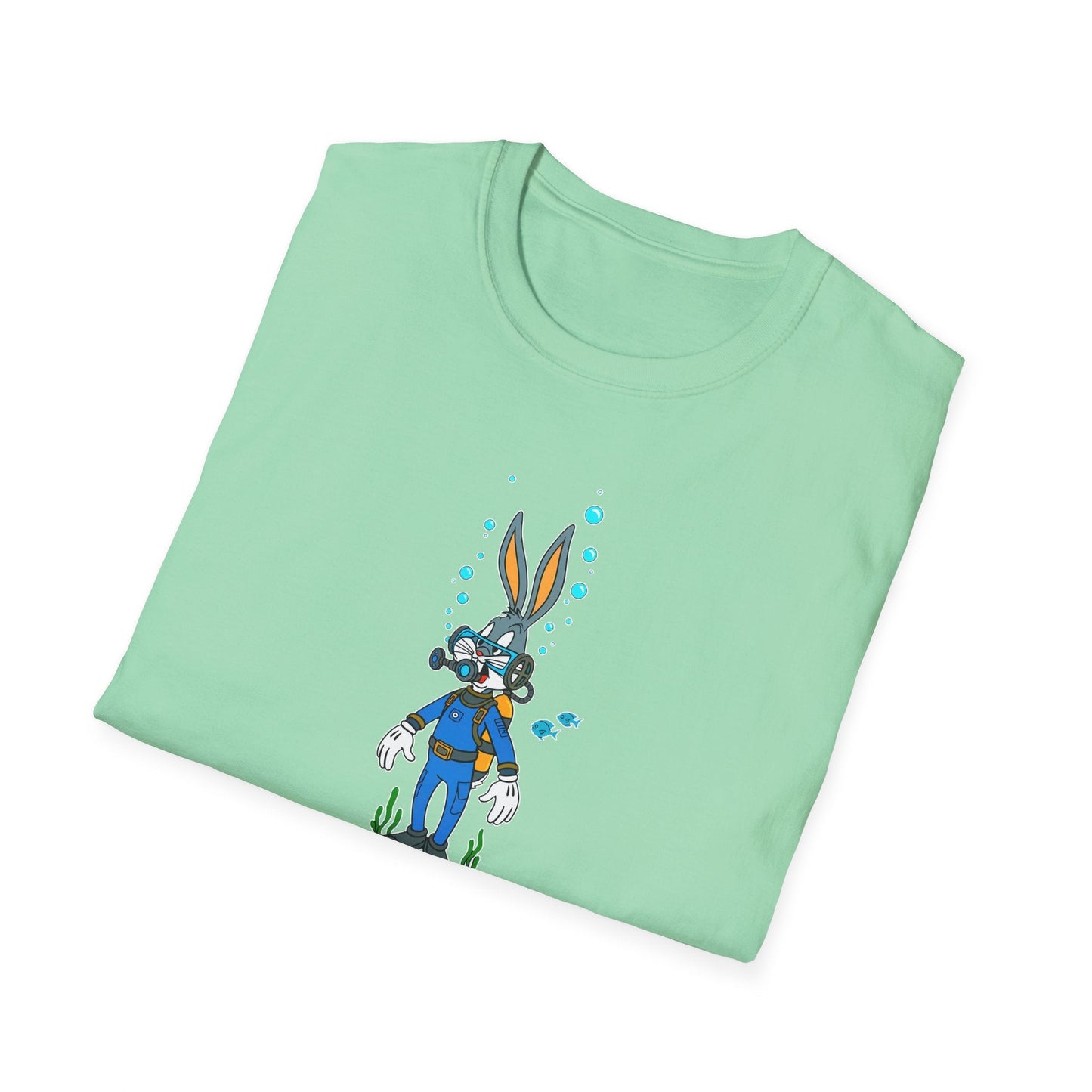 Cartoon Bunny Graphic Unisex Cotton Animal Animation Artwork Design Tee 20