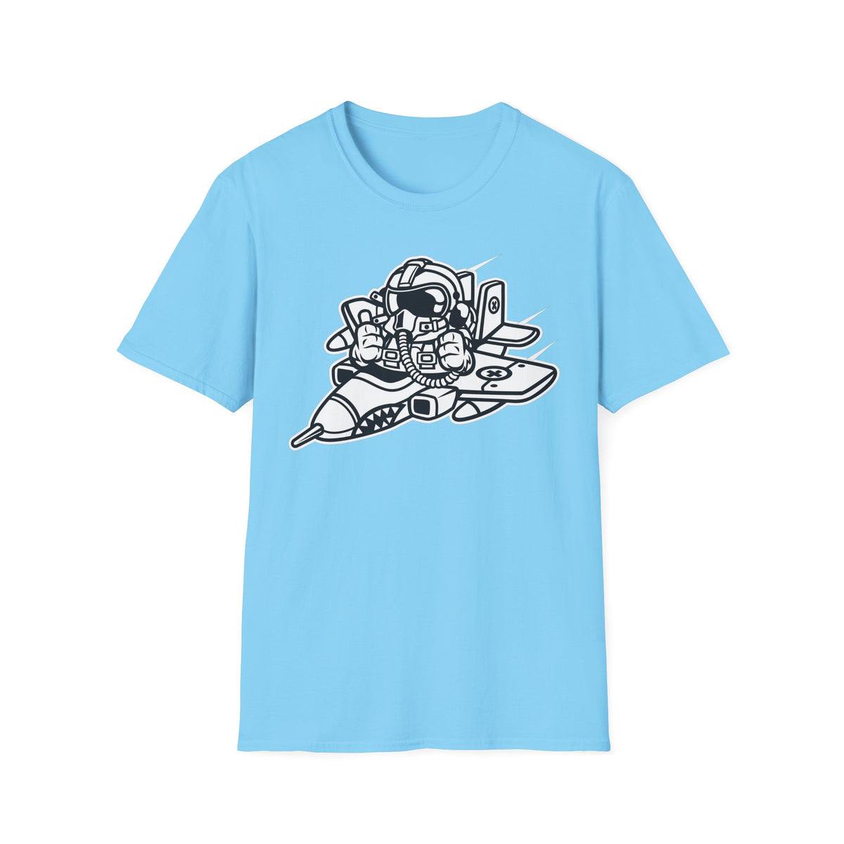 Unisex Cotton T-Shirt with Cartoon Graphic Design