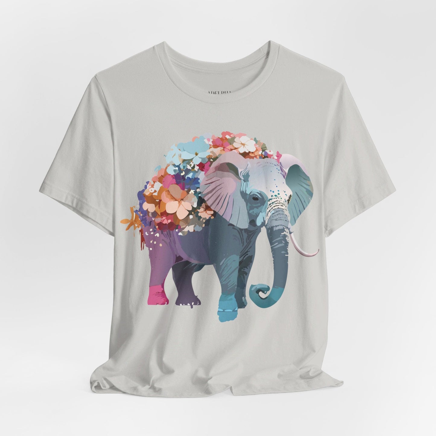 Adelpha Elephant Graphic Tee Unisex Short Sleeve Vintage Inspired Art Design Collection