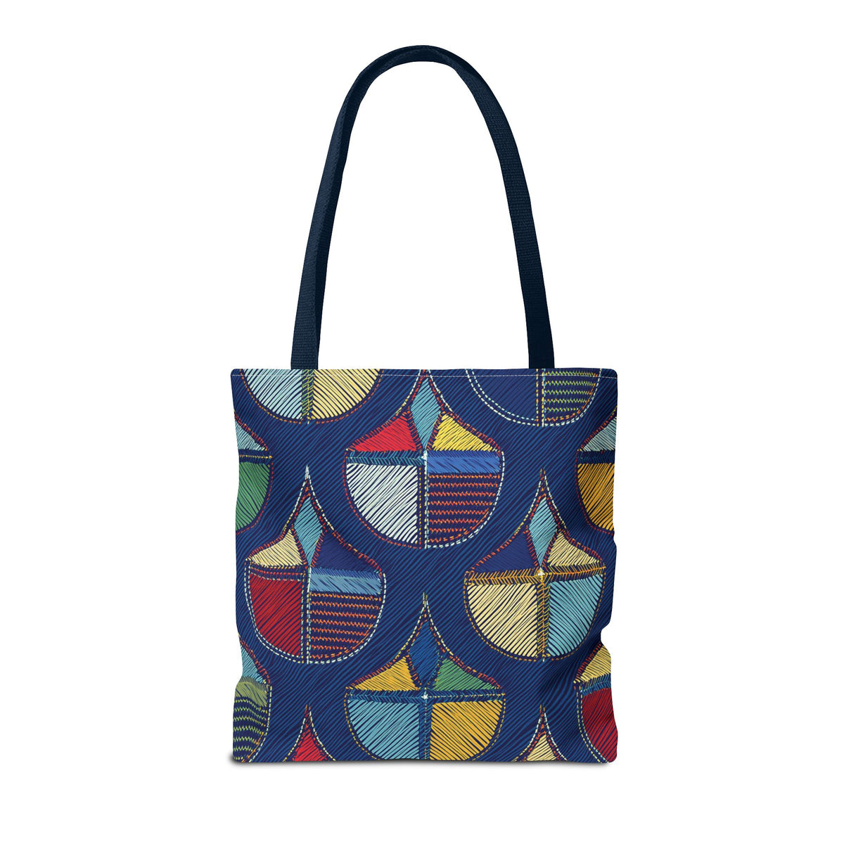 Denim Fabric Imitation Print Unisex Canvas Bag Poly Spun 3 Sizes Tote Bag 189-7