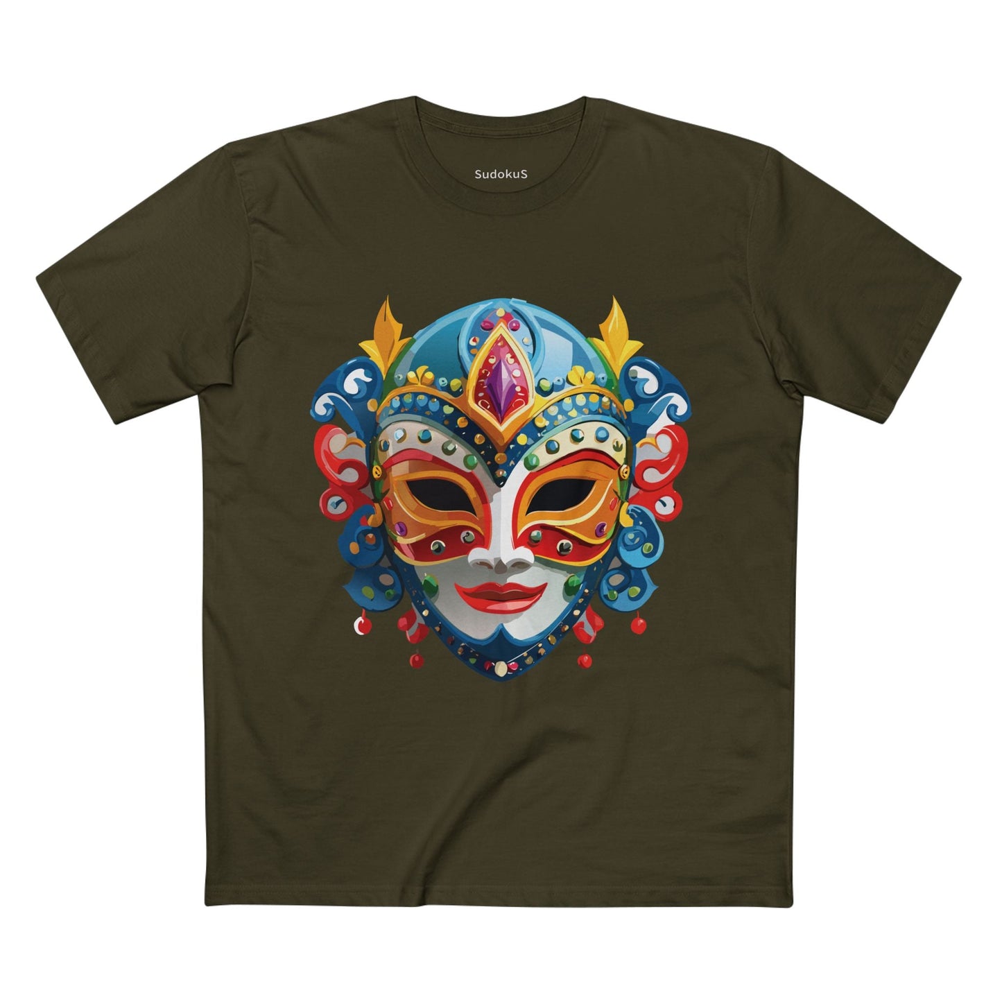 Mask Graphic Unisex 100 Cotton Staple Tee 23