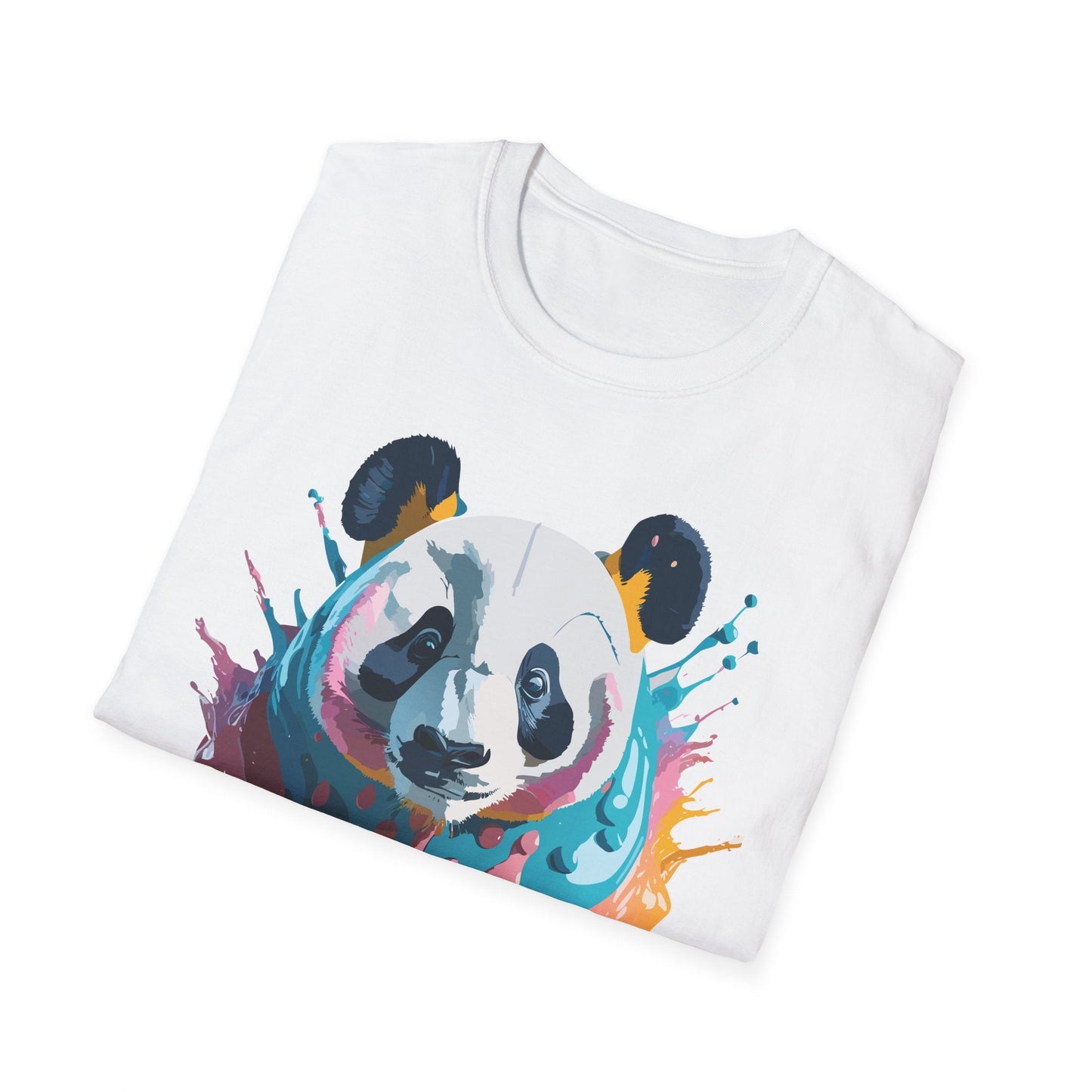 Panda Shirt Unisex T Shirt Gildan Softstyle 64000 Panda Graphic Animal Tee 100 Percent Cotton