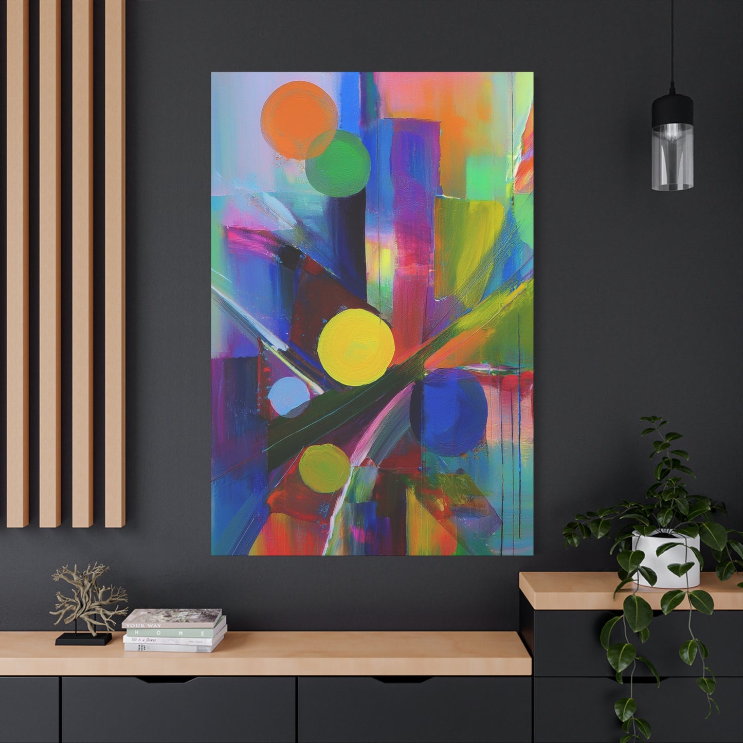 Abstract Painting Print Canvas 20x24,20x30,24x30, 24x32,24x36,30x40, 32x48,36x48,40x60 Pine-Wood Inner Frame ABS-11