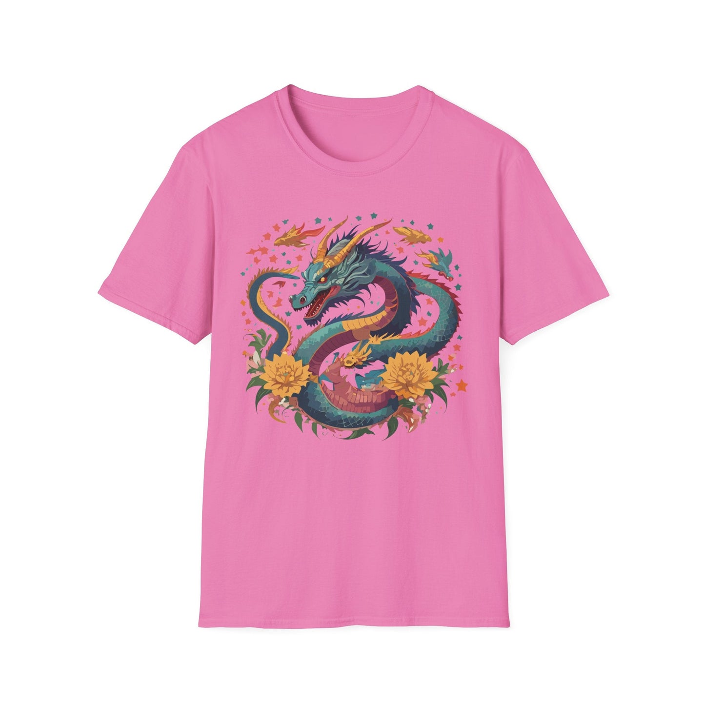 Dragon Graphic Unisex 100 Cotton Tee with Animal Artwork Design 7