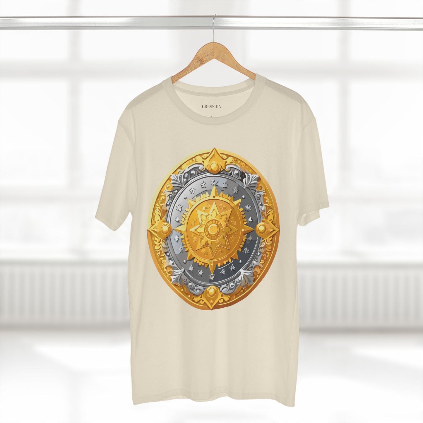 Antique Gold Coin Graphic Design T-Shirt Unisex 100 Cotton With Golden Print Artwork Tee 23