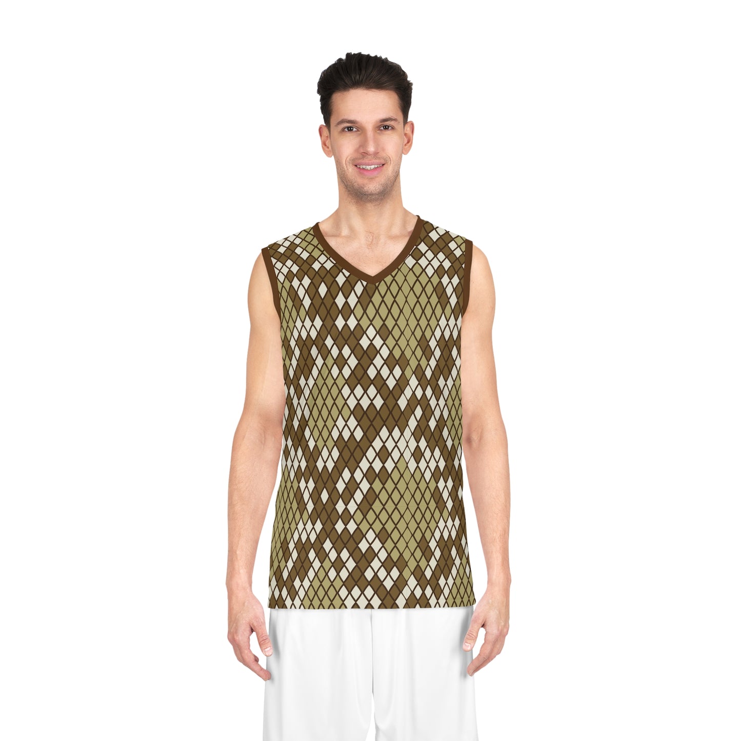 Men's Basketball Tee with Animal print