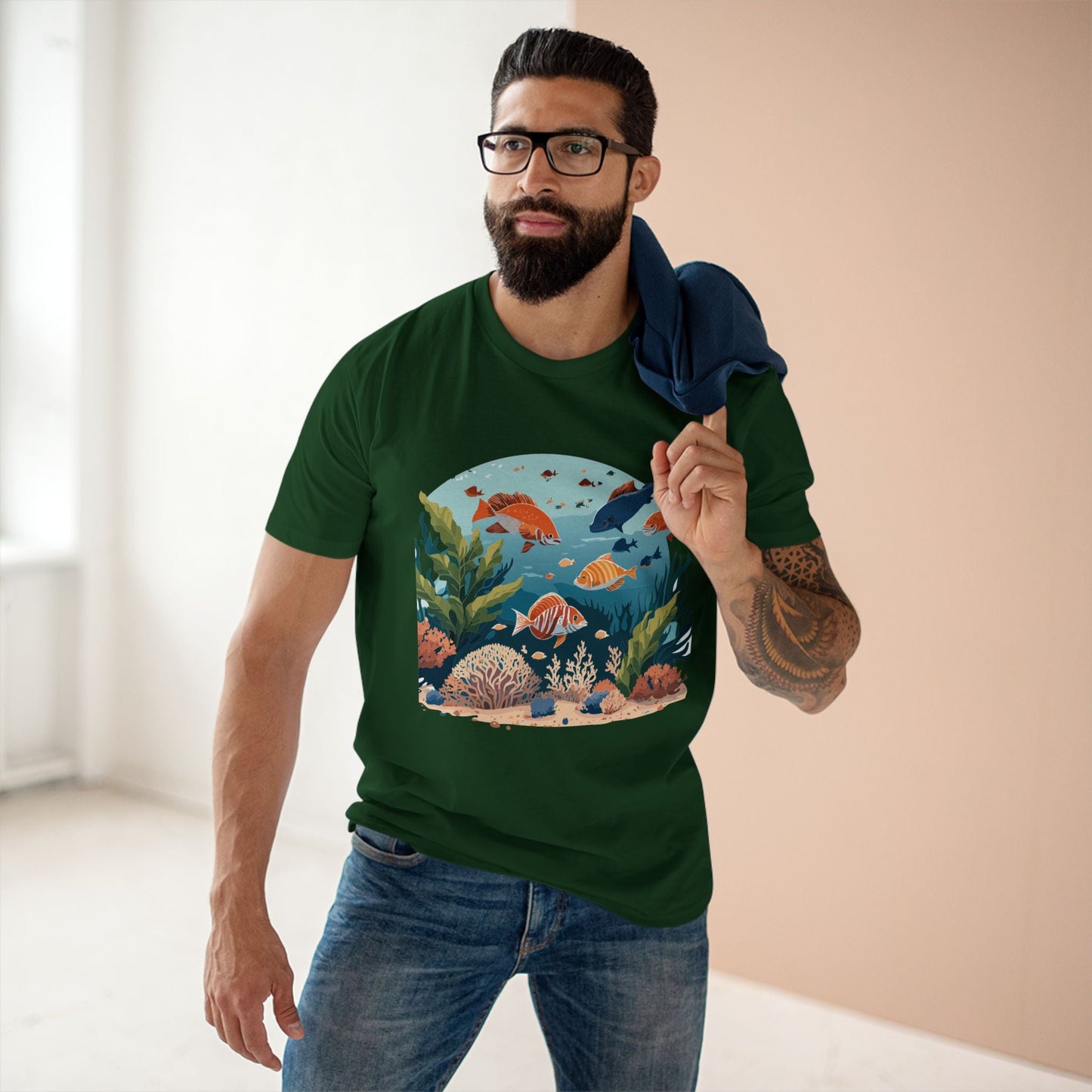 Ocean Pacific OP 4 Unisex Premium Cotton Tee With Original Art Design From Retro2Nova Art Collection