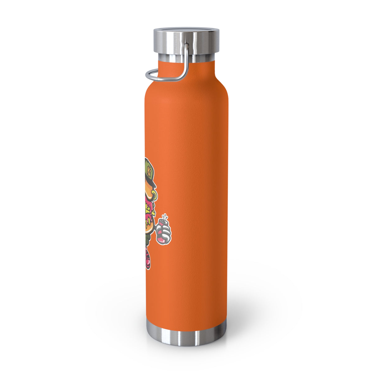 22oz Copper Insulated Water Bottle with Cartoon Design - CV10