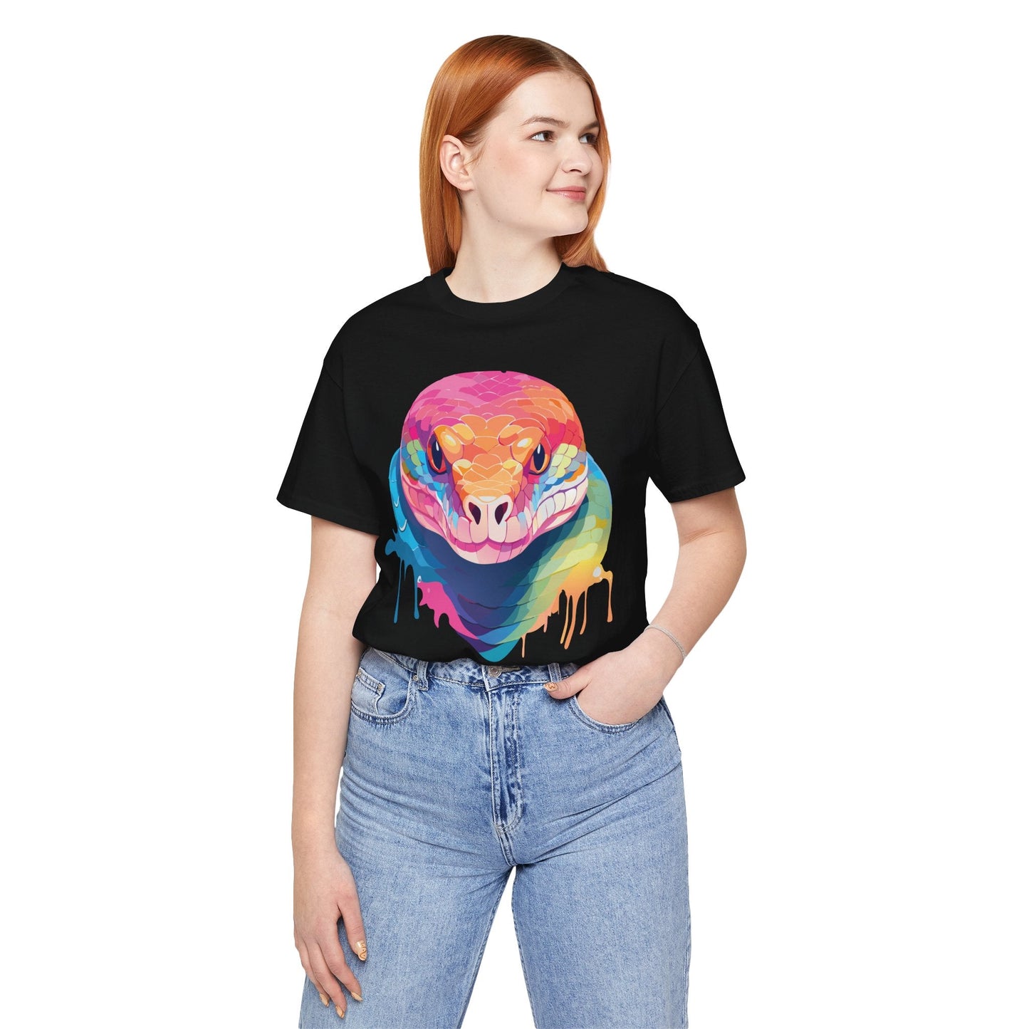 Unisex Animal Shirt With Art Design Wild Animals Graphic Print Casual Short Sleeve Tee