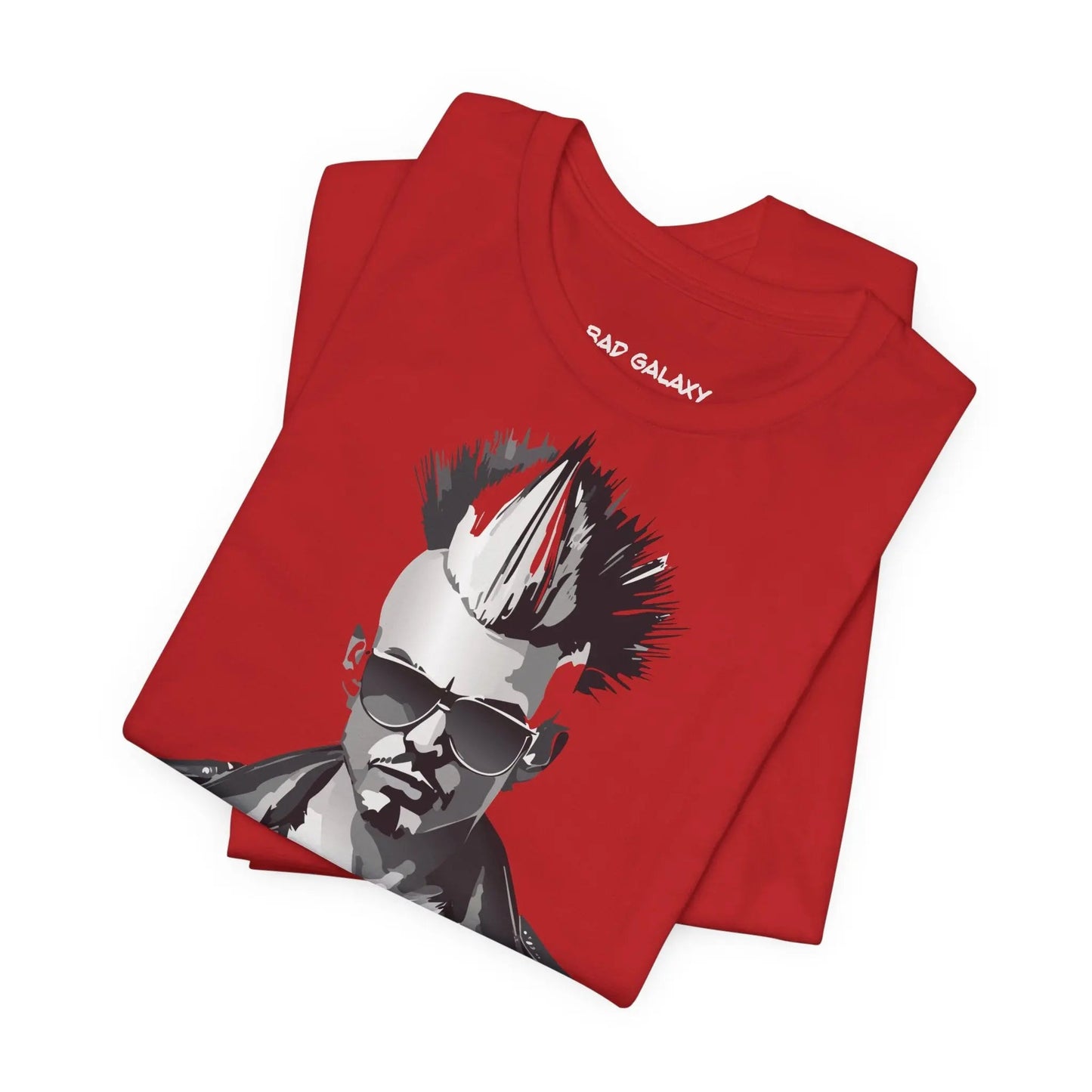 Punk Rock Tee Shirt Made To Order From Bad Galaxy Eco Friendly Inks Cotton Tee Made In USA