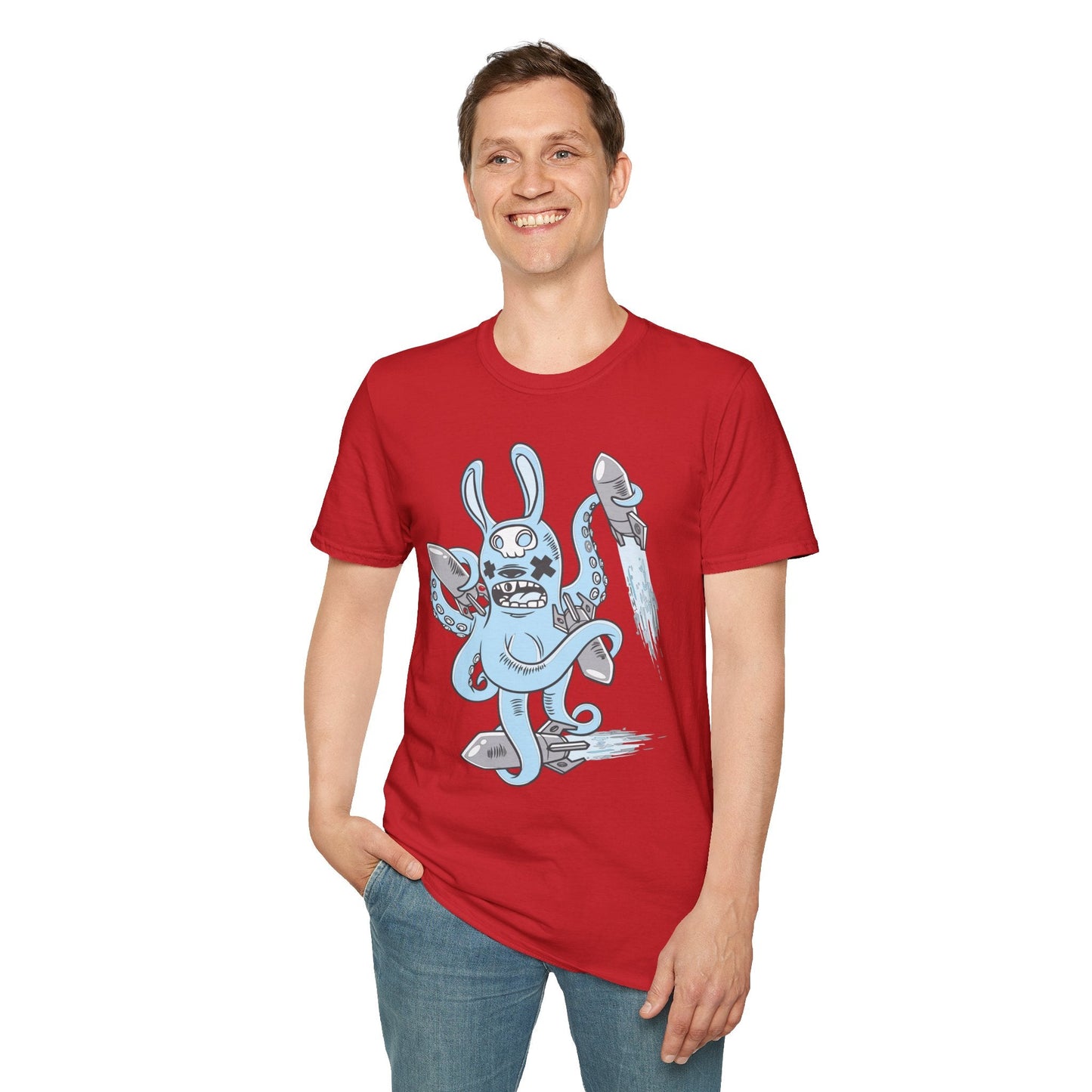Cartoon T Shirt Unisex Animation Tee Funny Art Design Gildan Softstyle 64000 Premium Cotton