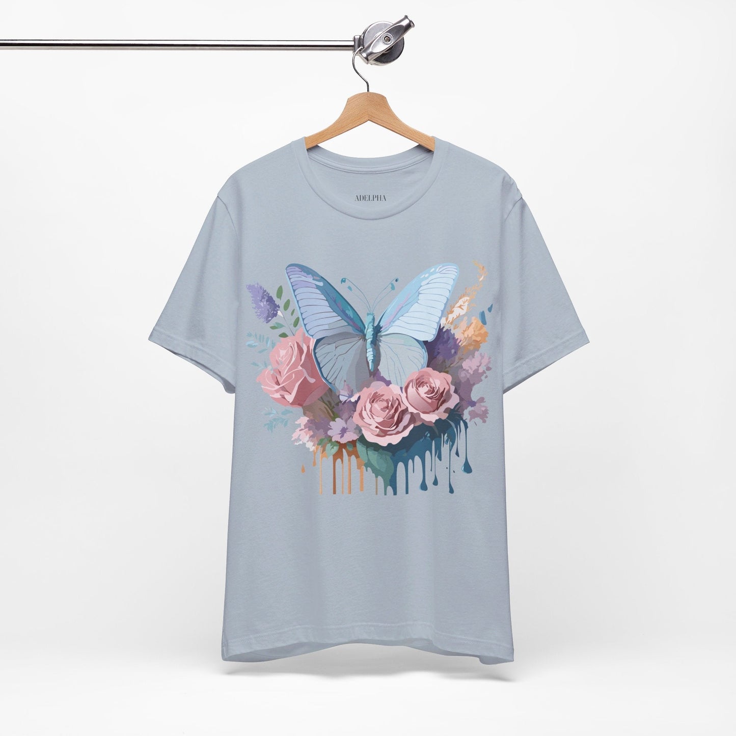 Butterfly Graphic Tee Unisex Jersey Shirt Adelpha Vintage Art Design