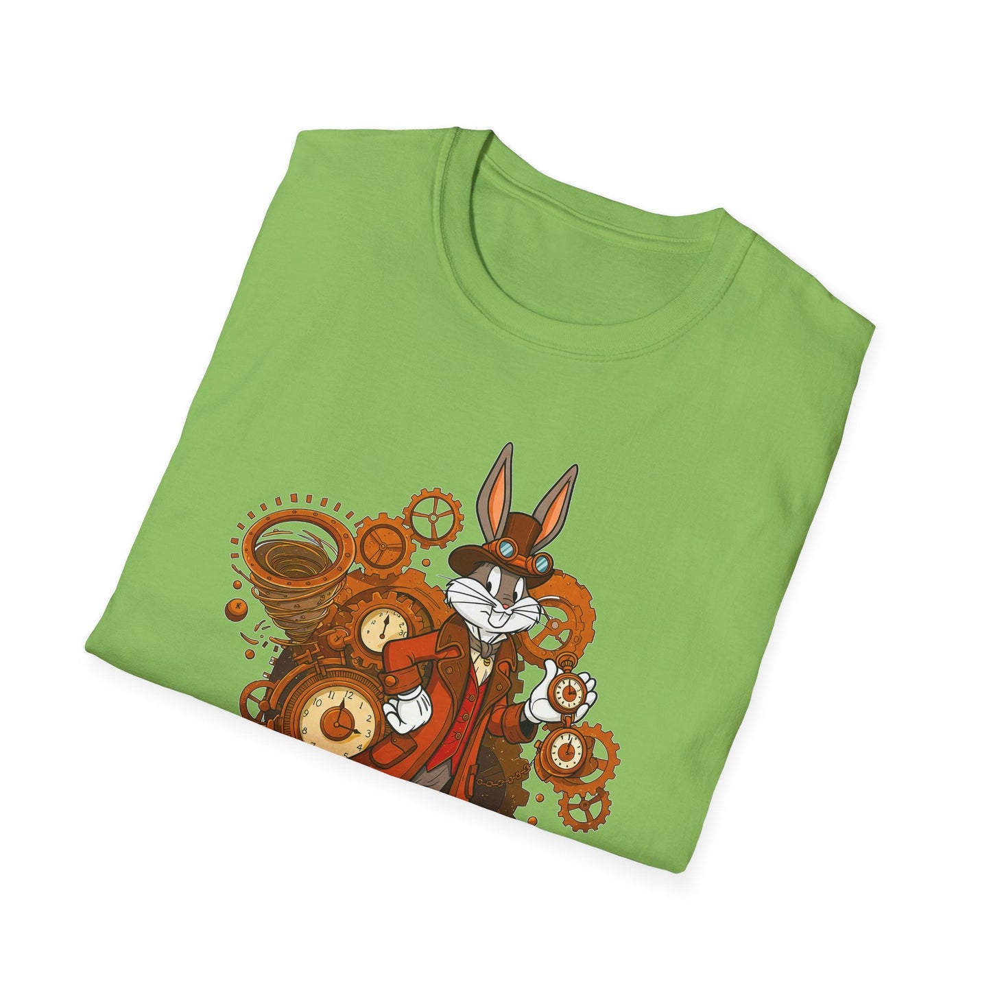 Cartoon Bunny Graphic Unisex Cotton Animal Animation Artwork Design Tee 40