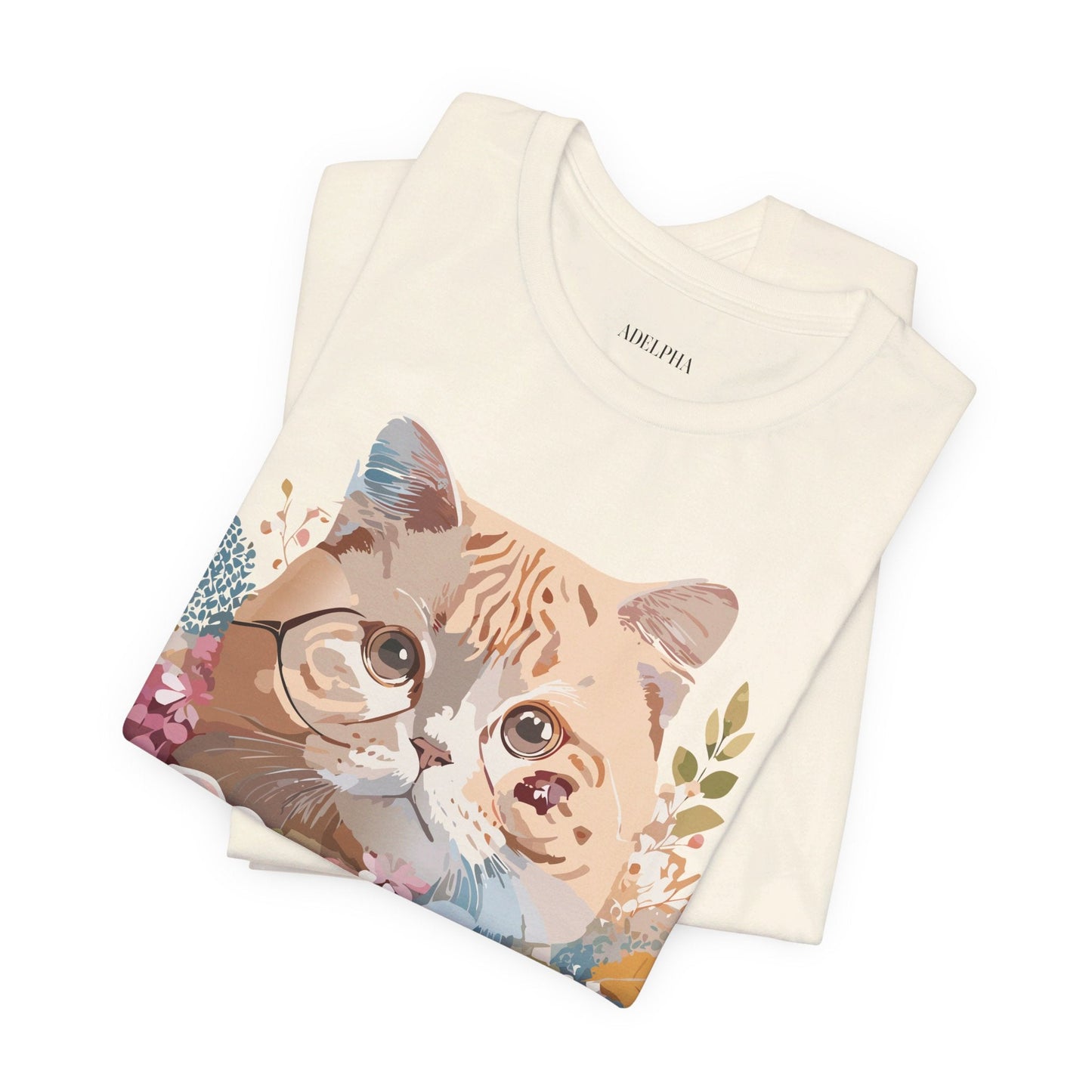 Cat Graphic Tee Unisex Vintage Inspired Shirt By Adelpha Original Artwork
