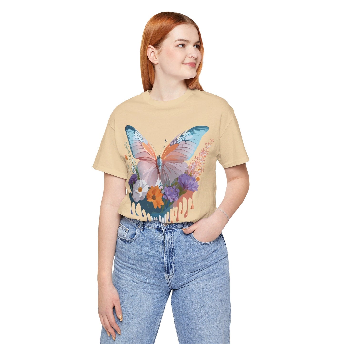 Butterfly Graphic Tee Unisex Jersey Short Sleeve Adelpha Art Design