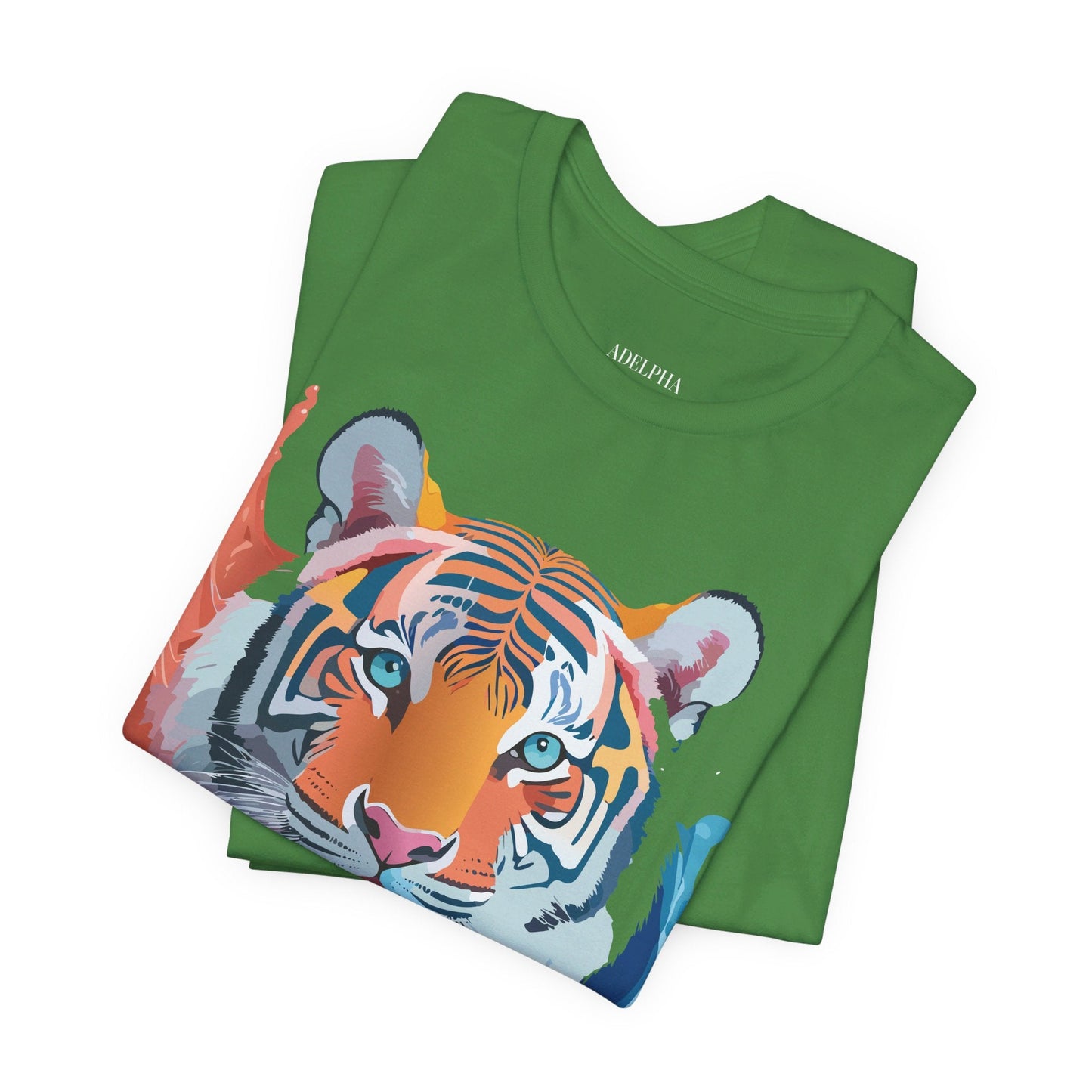 Tiger Graphic Tee Unisex Jersey Short Sleeve With Vintage Inspired Artwork By Adelpha