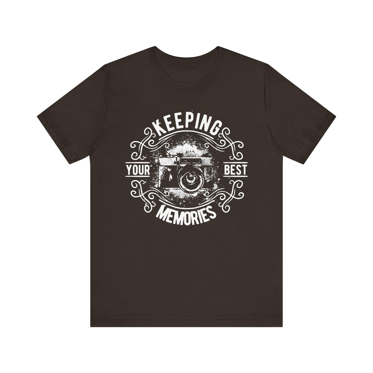 Keeping Your Best Memories T-Shirt Vintage Camera Graphic T-Shirt A-5