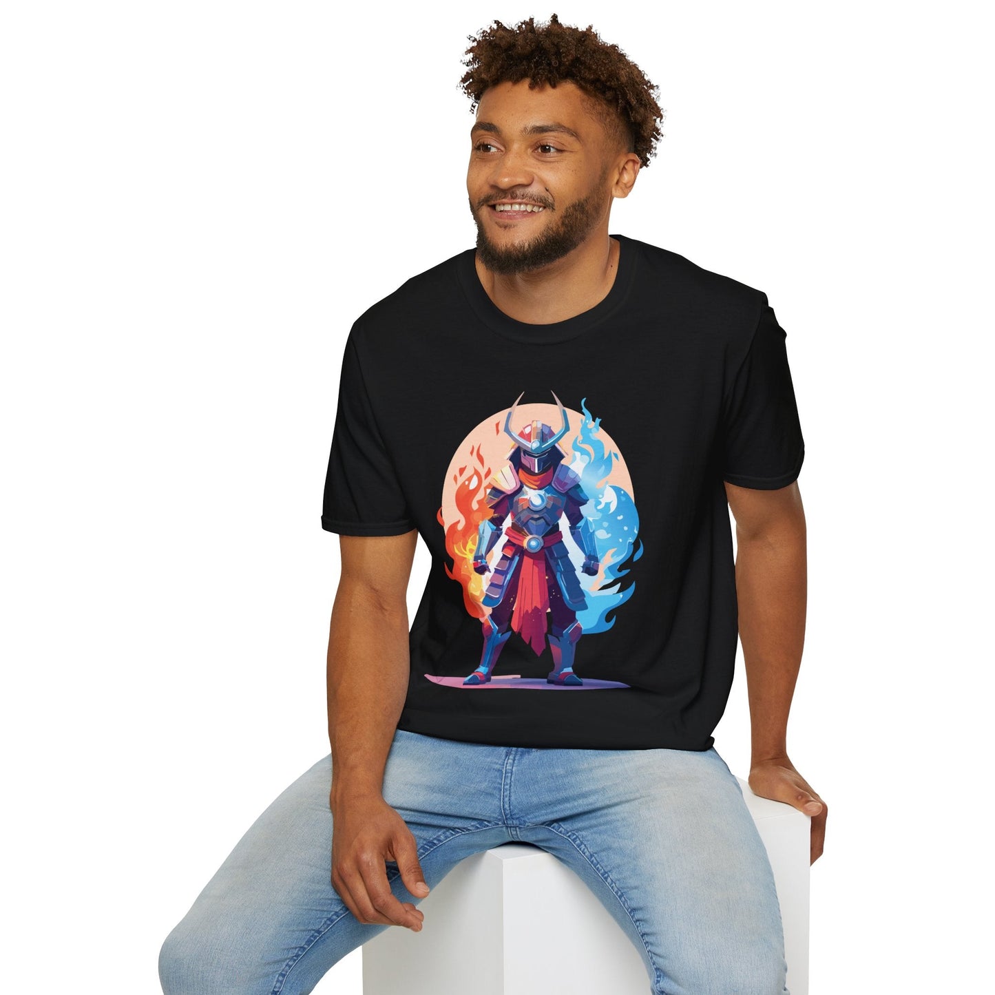 Samurai Shirt Unisex Gildan Softstyle 64000 Tee 100 Percent Ring Spun Cotton Comfortable