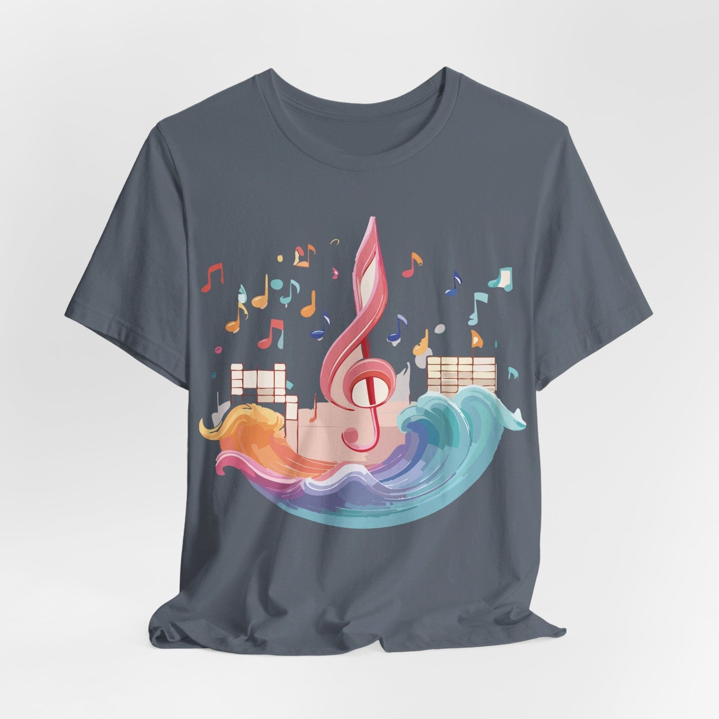 Adelpha Music Graphic T Shirt Unisex Short Sleeve Tee Vintage Inspired Art Design Premium