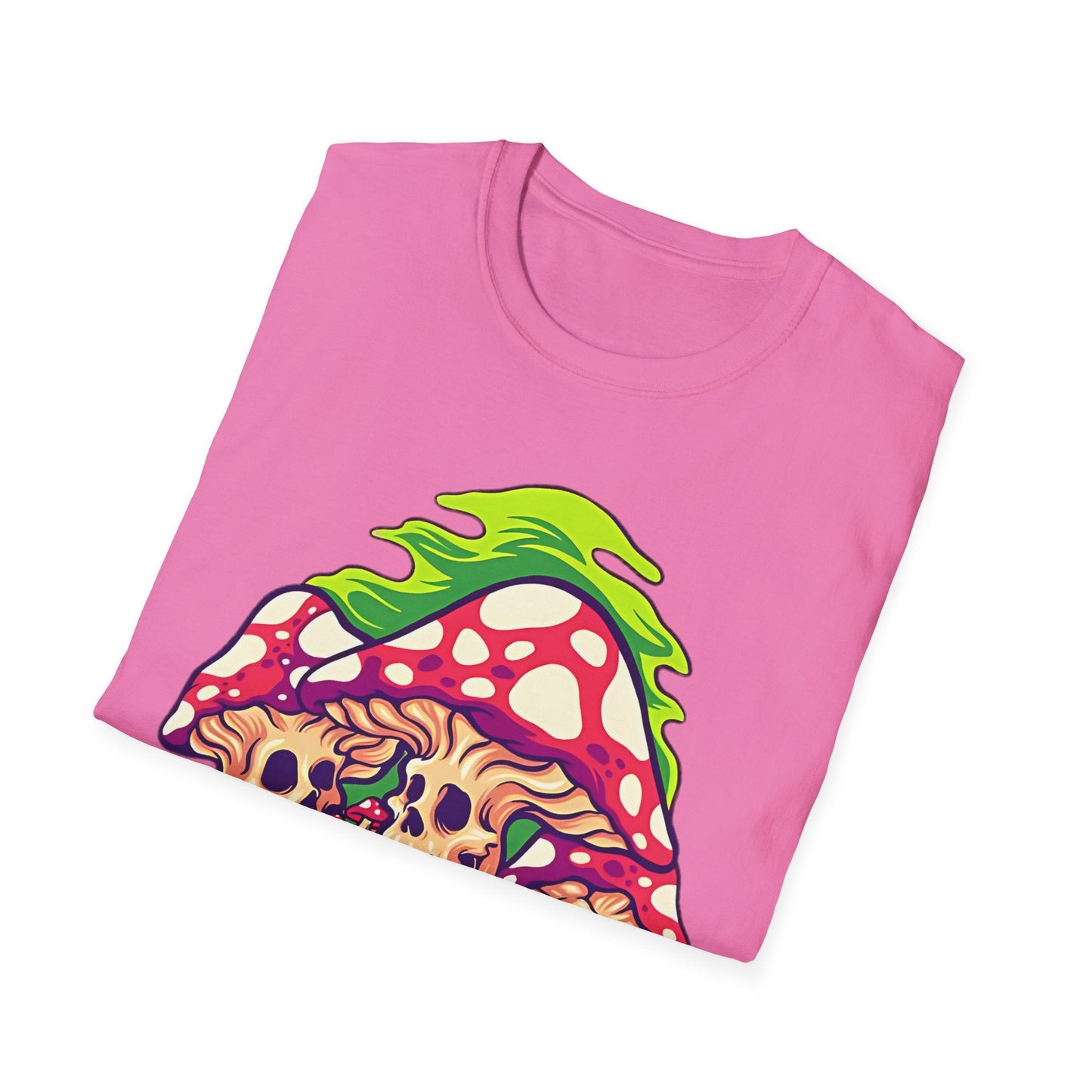 Mashroom Tee Shirt Unisex Softstyle Gildan 64000 Cotton With Funny Mashroom Design