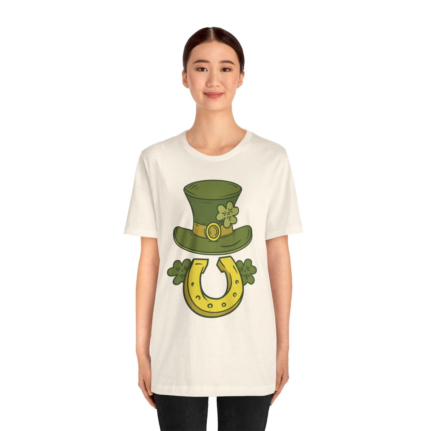 Unisex Cotton Tee Shirt with Lucky Prints