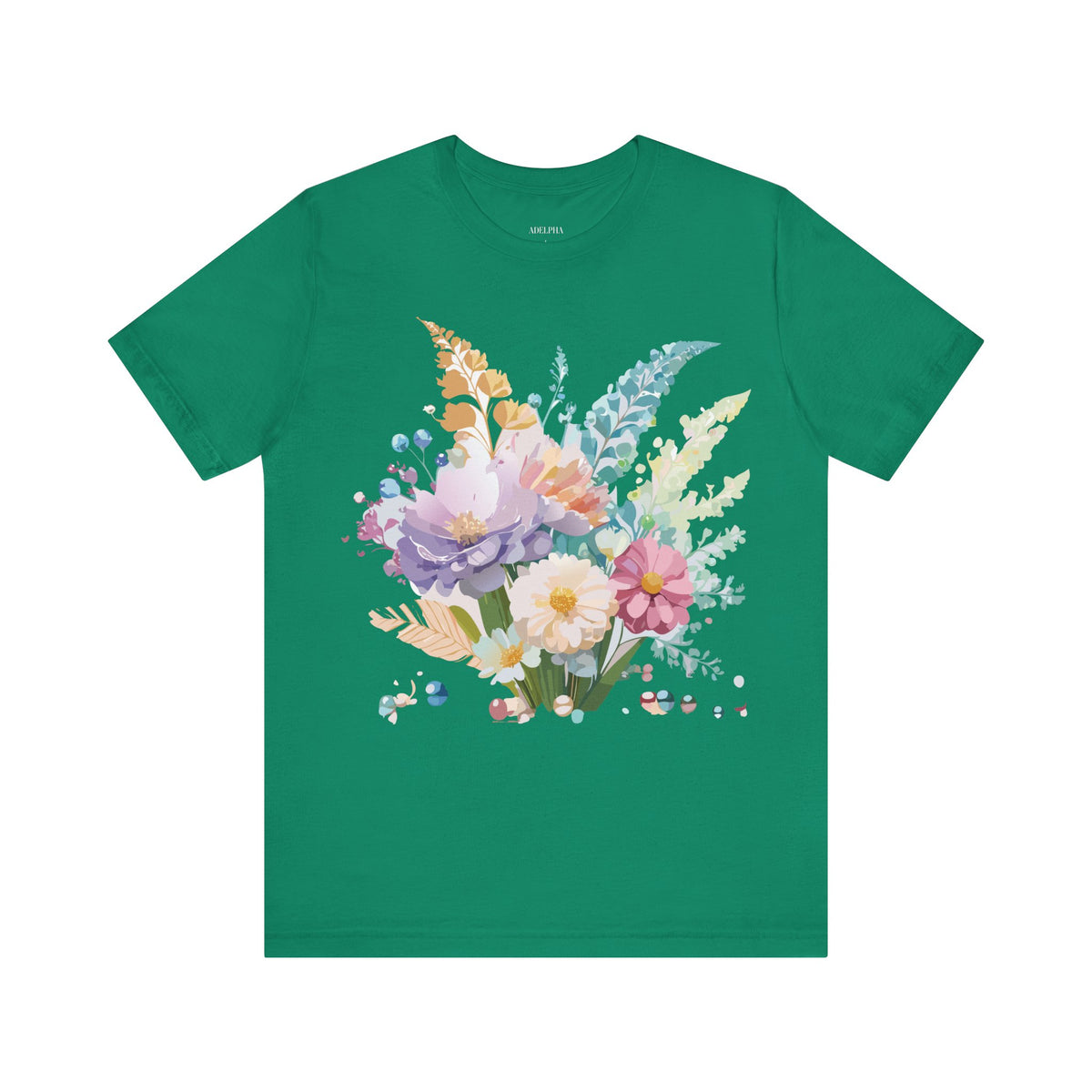 Floral Graphic Tee Shirt - Bella+Canvas Unisex 100 Cotton 10