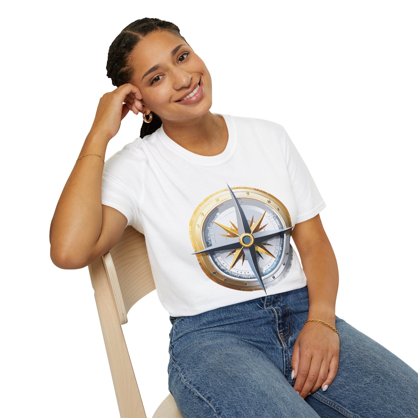 Compass Navigator Graphic Tee Unisex 100 Cotton 13