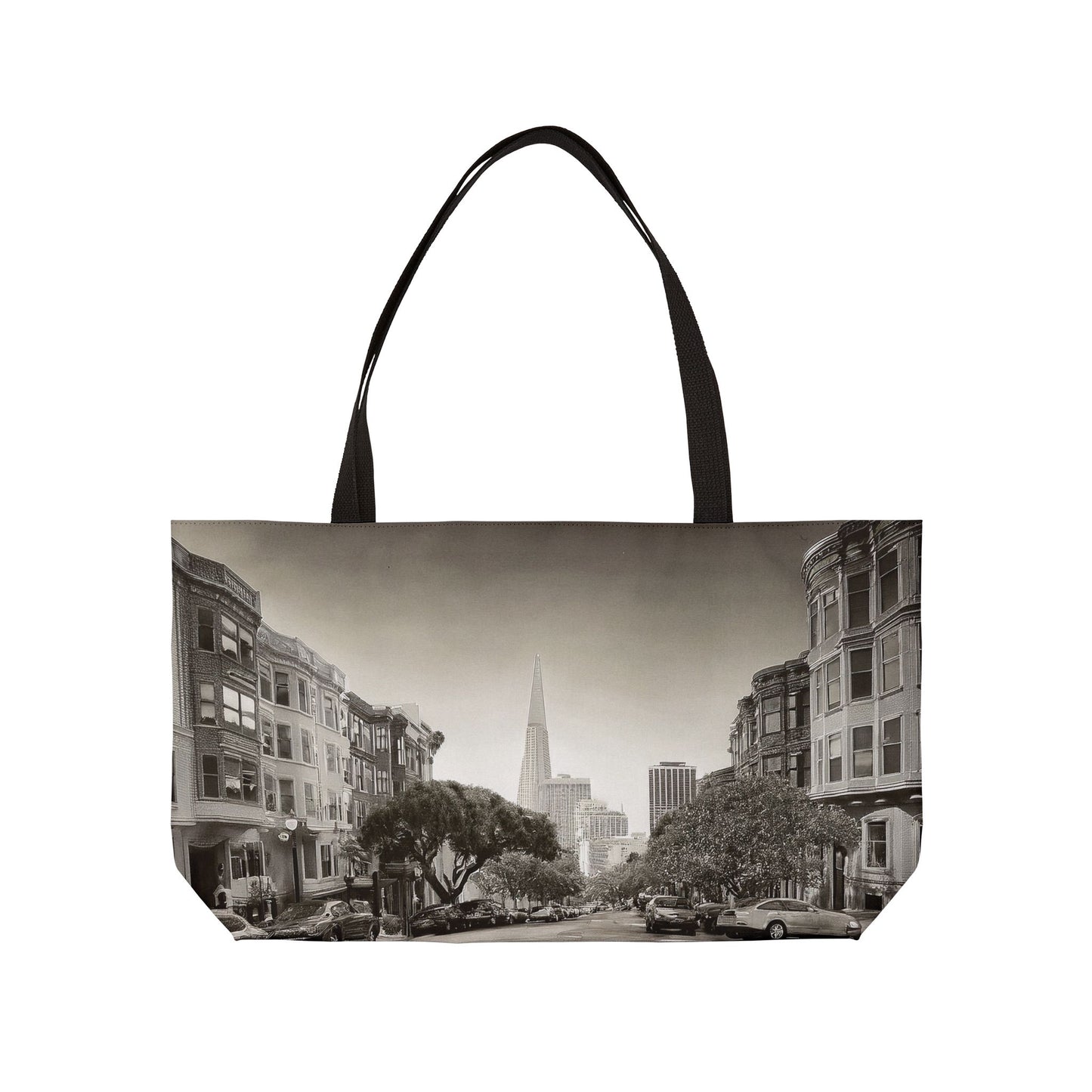 San Francisco Print Bag High-Quality 100% Spun Poly 24x13 Canvas Art Bag C-15