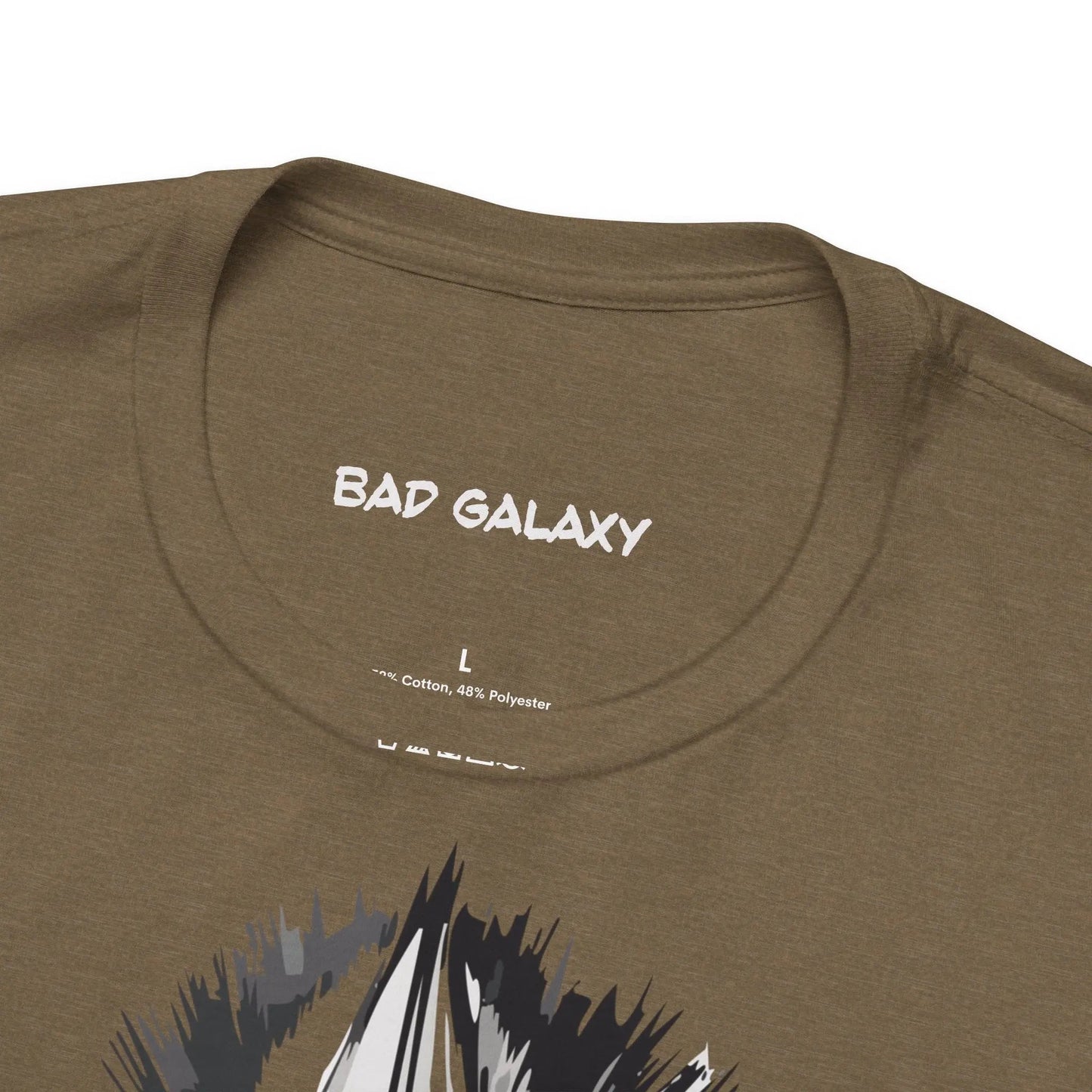 Punk Rock Tee Shirt Made To Order From Bad Galaxy Eco Friendly Inks Cotton Tee Made In USA