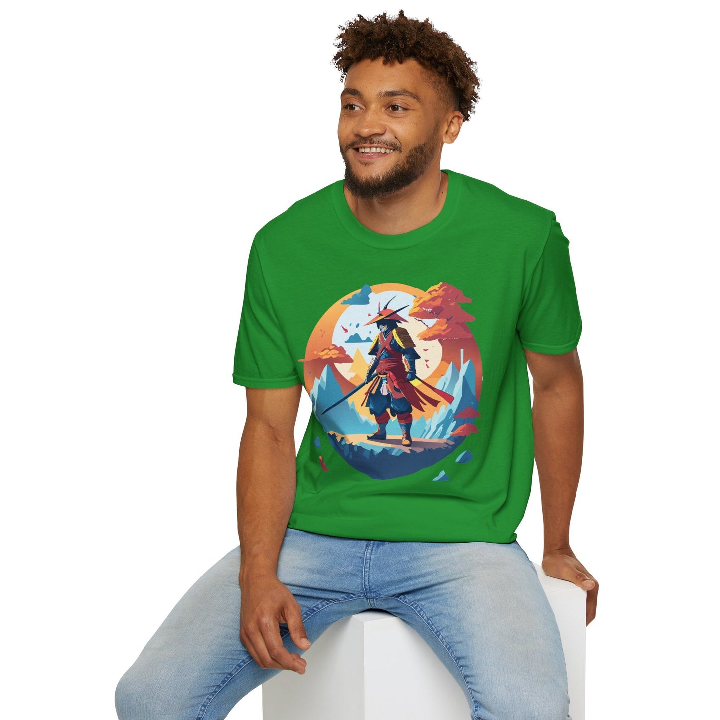 Samurai Shirt Unisex Tee Gildan Softstyle 64000 100 Percent Ring Spun Cotton Lightweight