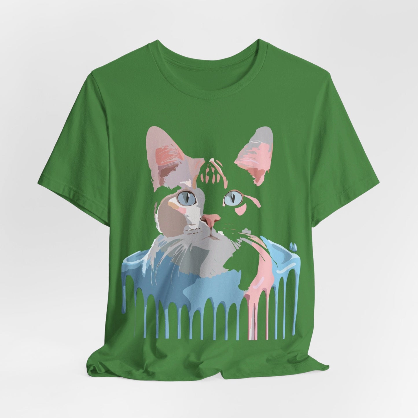 Cat Graphic T Shirt Unisex Short Sleeve Tee Vintage Inspired Artwork Adelpha