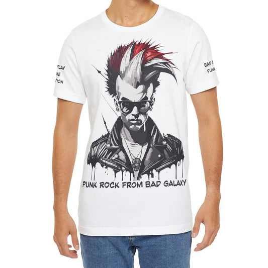 Punk Rock Tee Shirt From Bad Galaxy Made To Order 100 Cotton Free Shipping Eco Friendly Inks