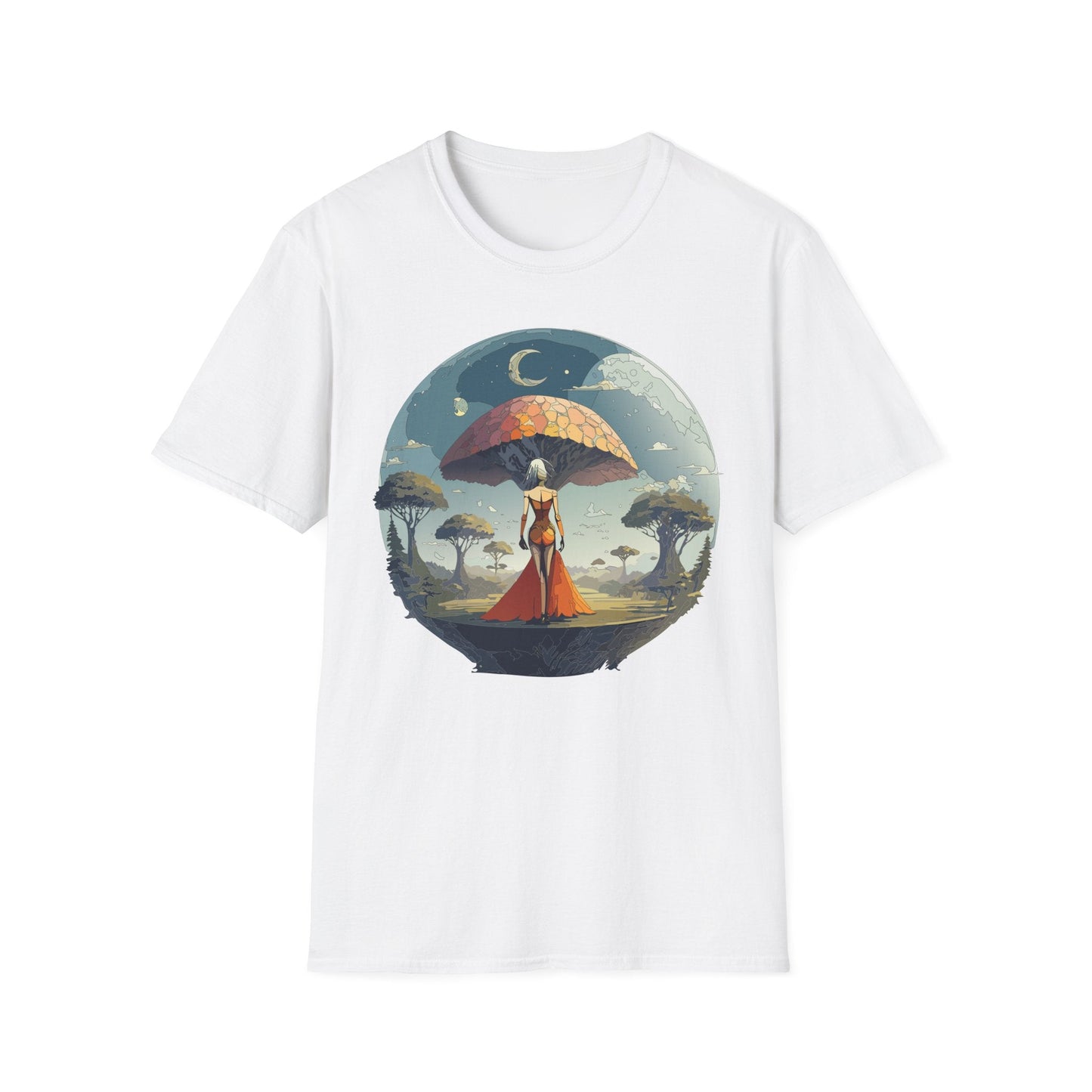 Womens Graphic T Shirts Art Design Shirt Softstyle Casual Tee 64000 Gildan Ring Spun Cotton