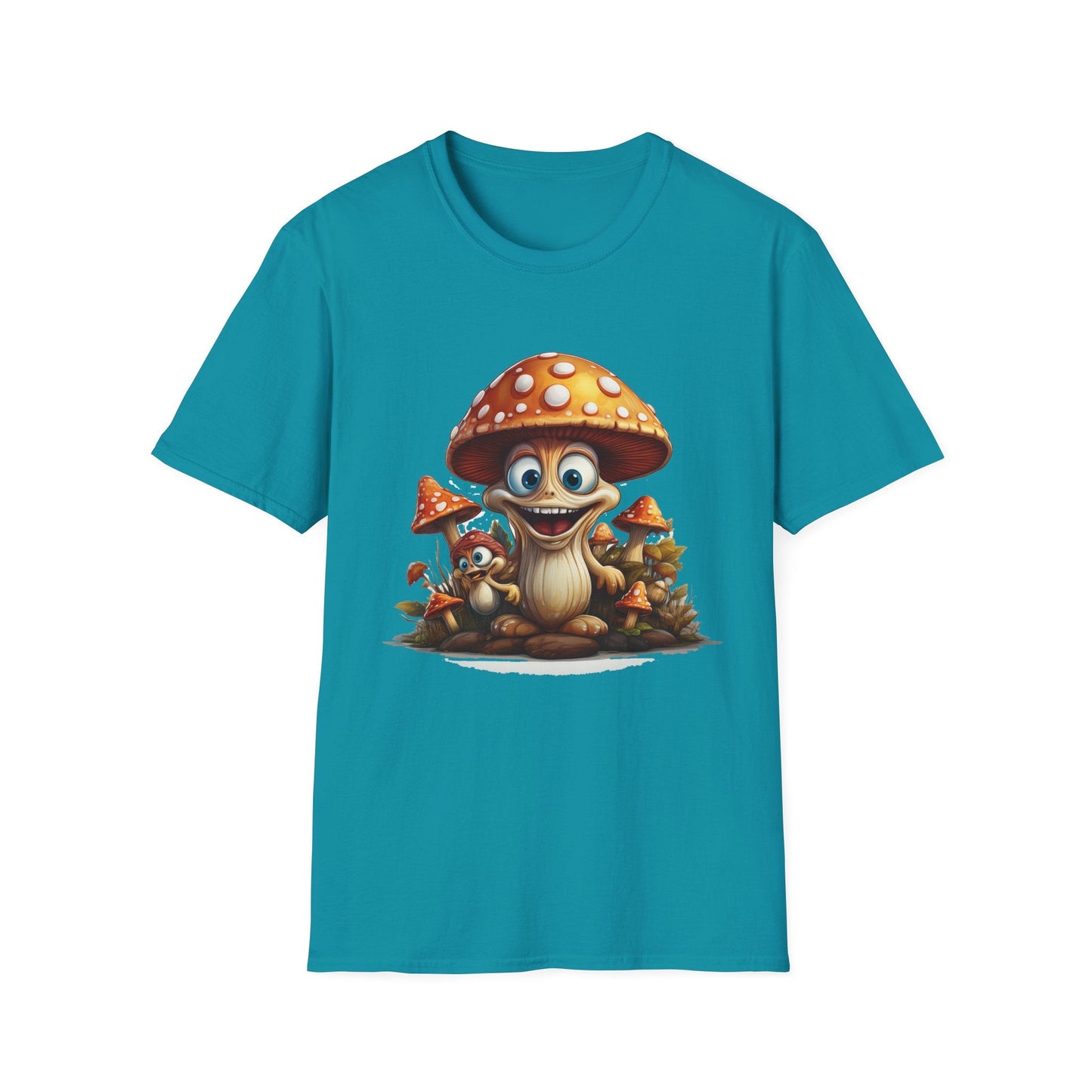 Mashroom Tee Shirt Unisex Softstyle 64000 Comfortable Mushroom Shirt With Funny Fungus Design