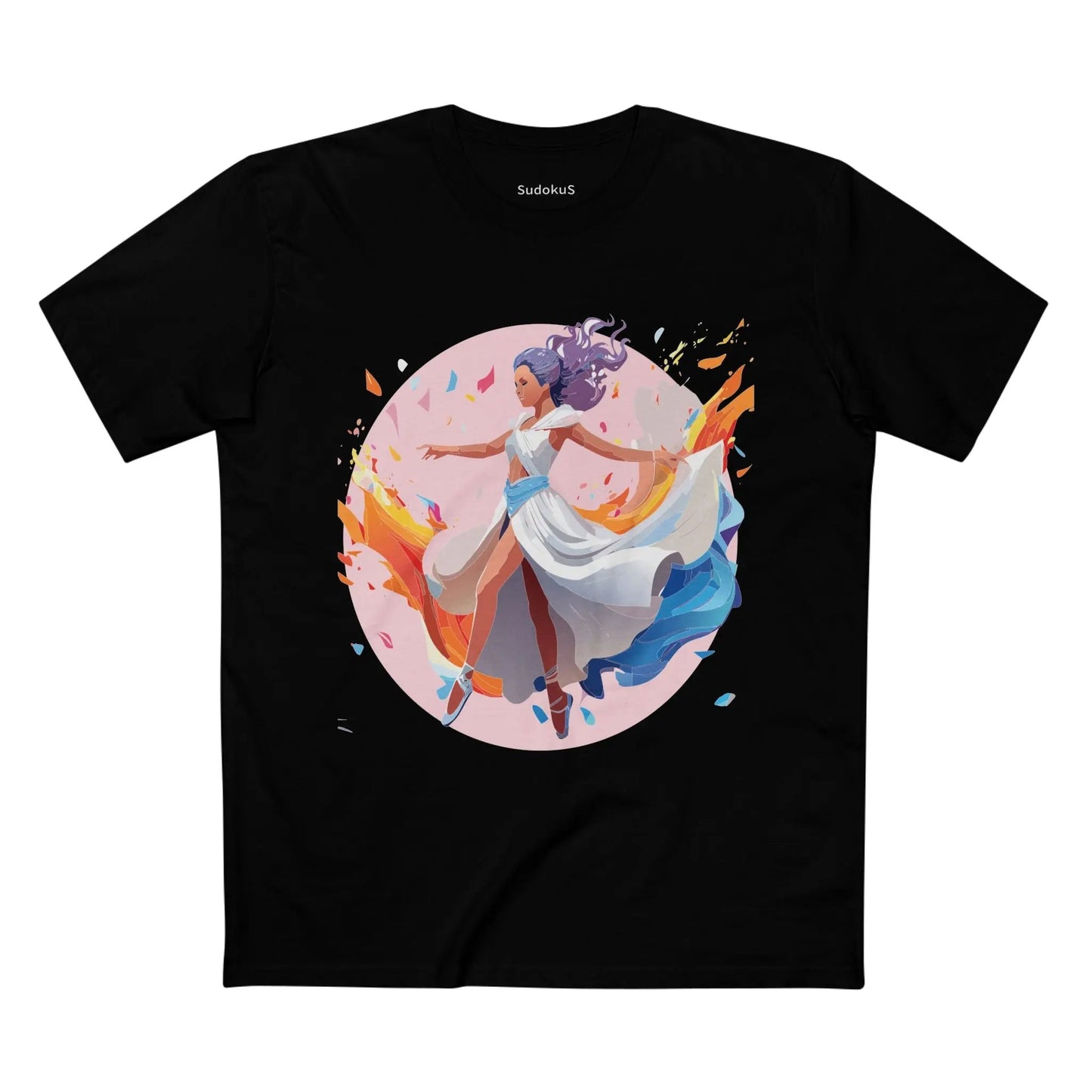 Dancer Graphic Unisex 100 Cotton Staple Tee 9