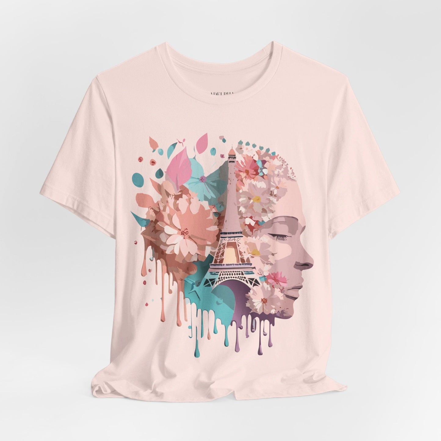 Paris Tourist Shirt Unisex Graphic Tee Featuring Adelpha Vintage Art Design Premium Comfort