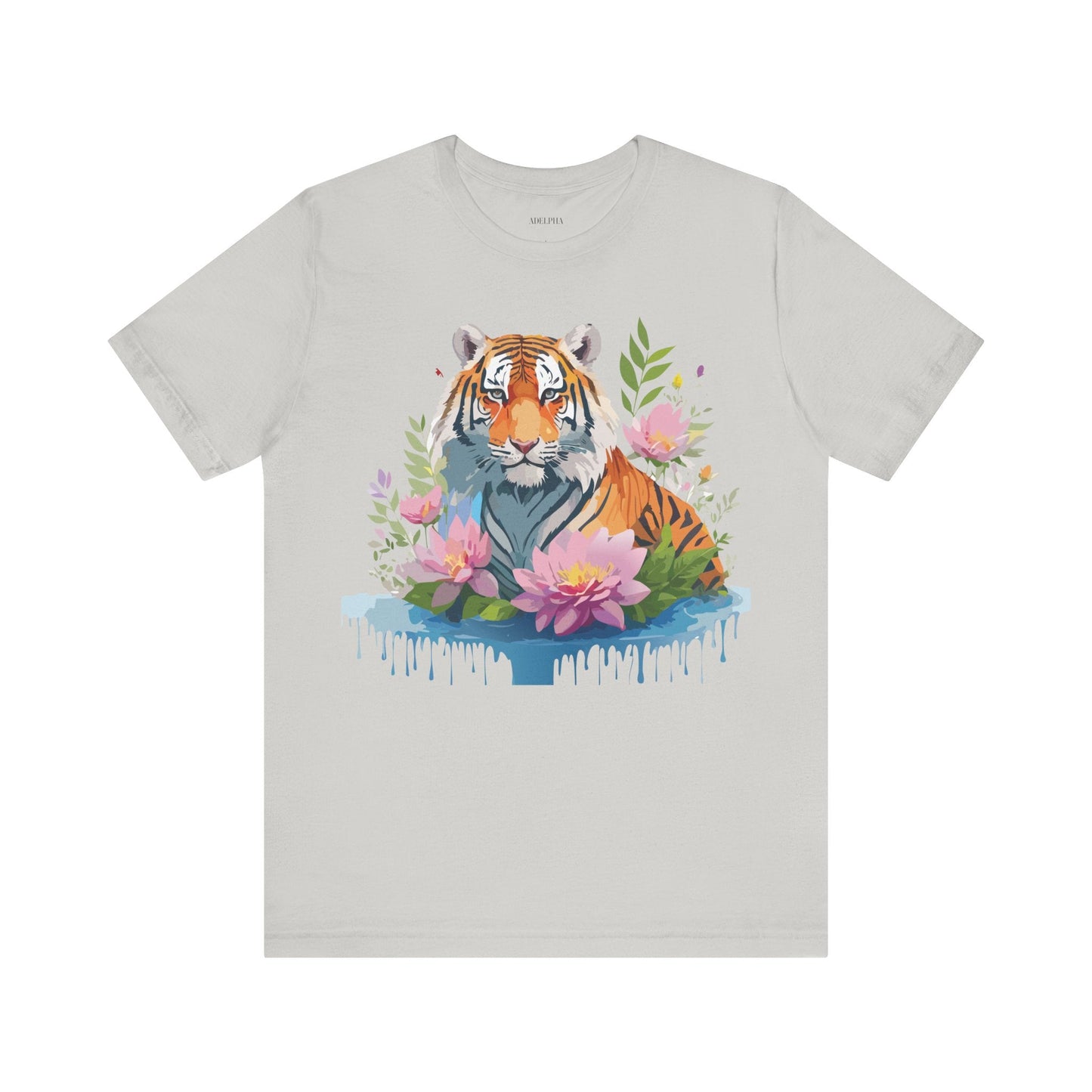Tiger Graphic Tee Unisex Shirt By Adelpha Vintage Inspired Artwork Short Sleeve