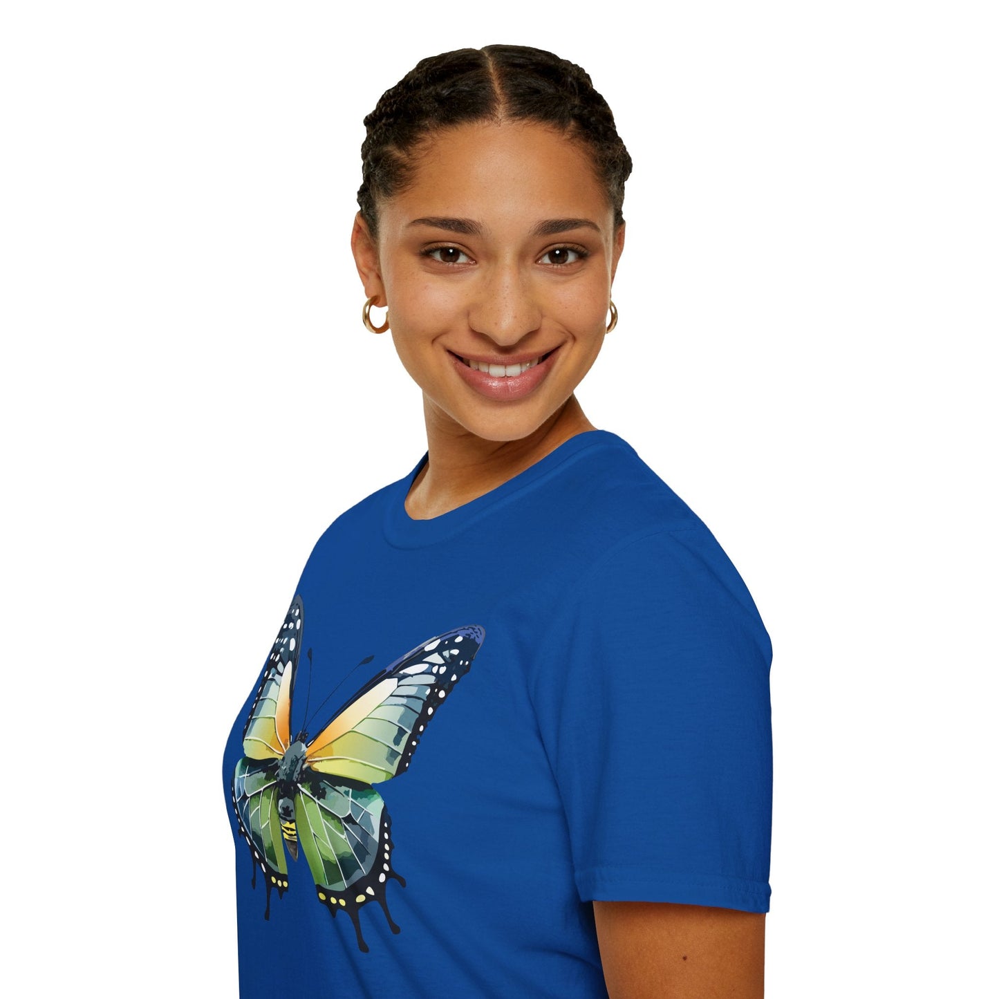 Butterfly Shirt Unisex Softstyle Gildan 64000 Monarch Butterfly Graphic Tee For Men And Women