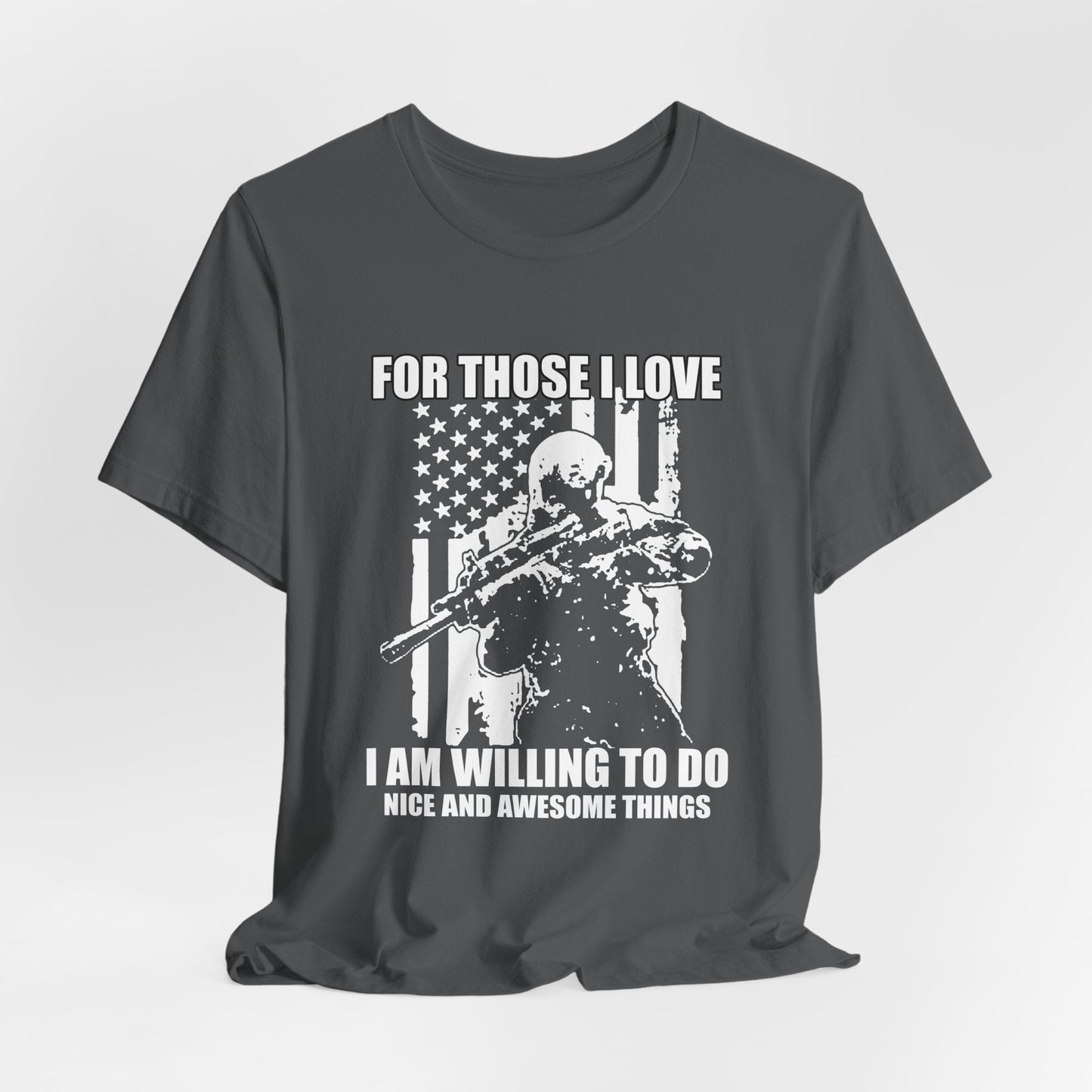Army Veteran Patriotic Graphic Design Unisex Cotton T-Shirt v50