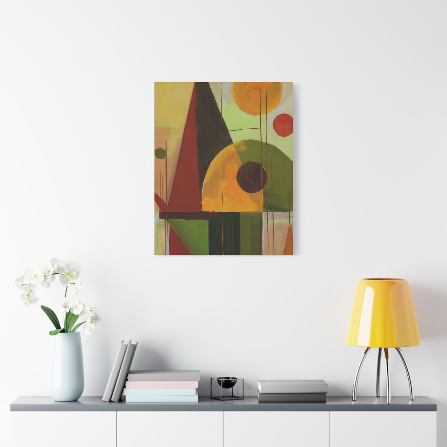 Abstract Geometric Painting Print Canvas 20x24,20x30,24x30 24x32,24x36,30x40 32x48,36x48,40x60 Pine-Wood Inner Frame ABS-60