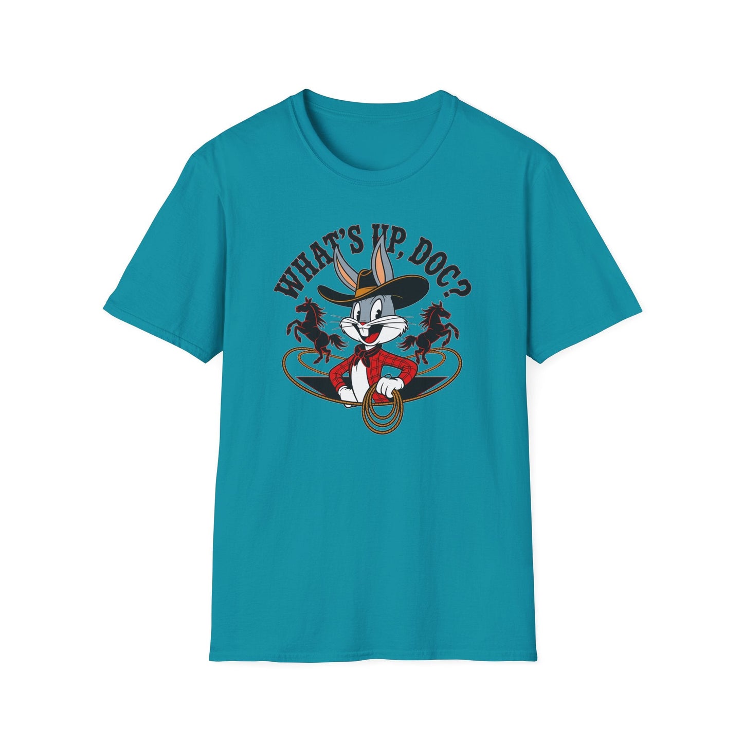 Bugs Bunny Shirt Unisex Cartoon T Shirt With Animation Design Softstyle Gildan 64000
